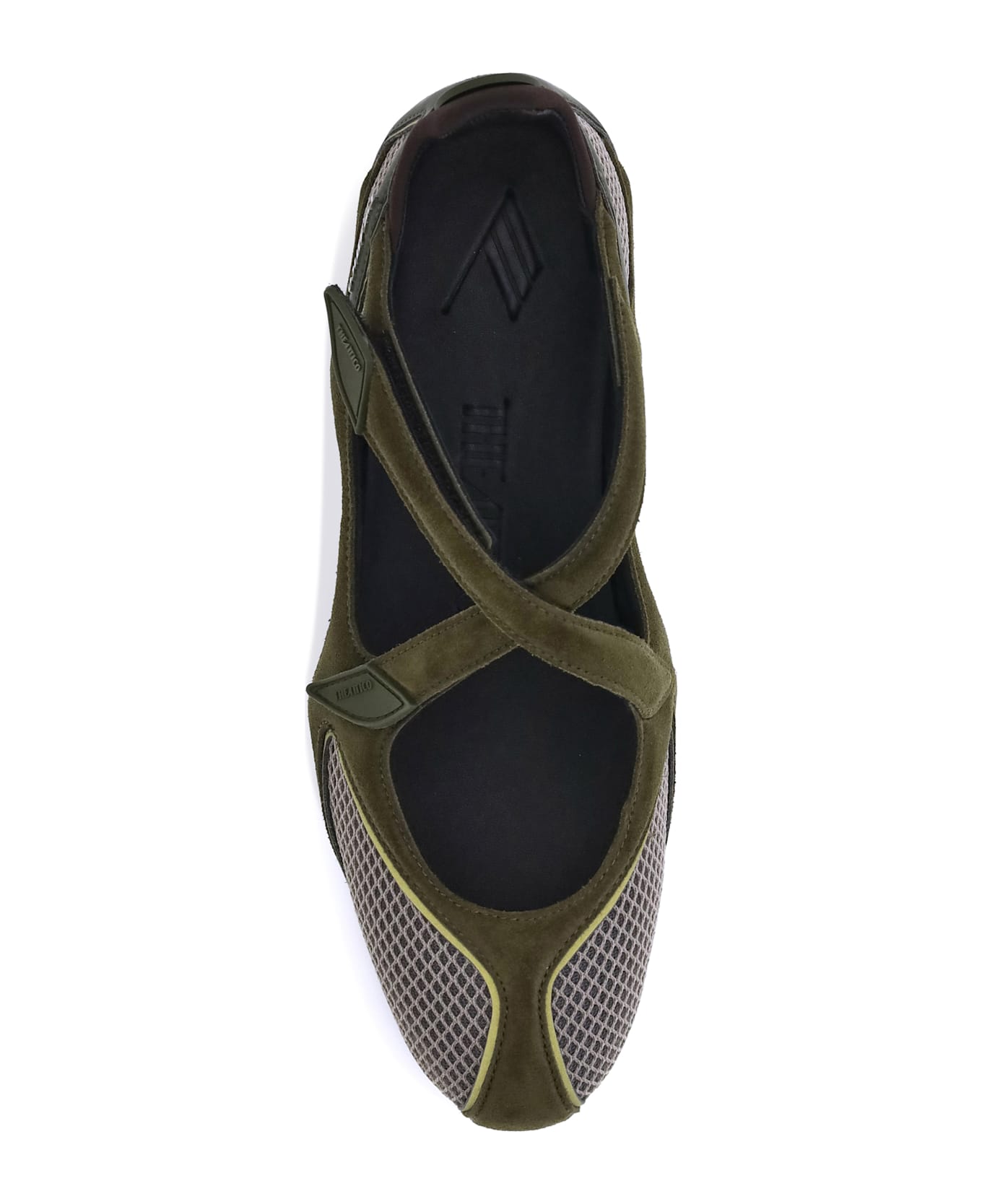 The Attico Nomad Ballerinas - Military Green