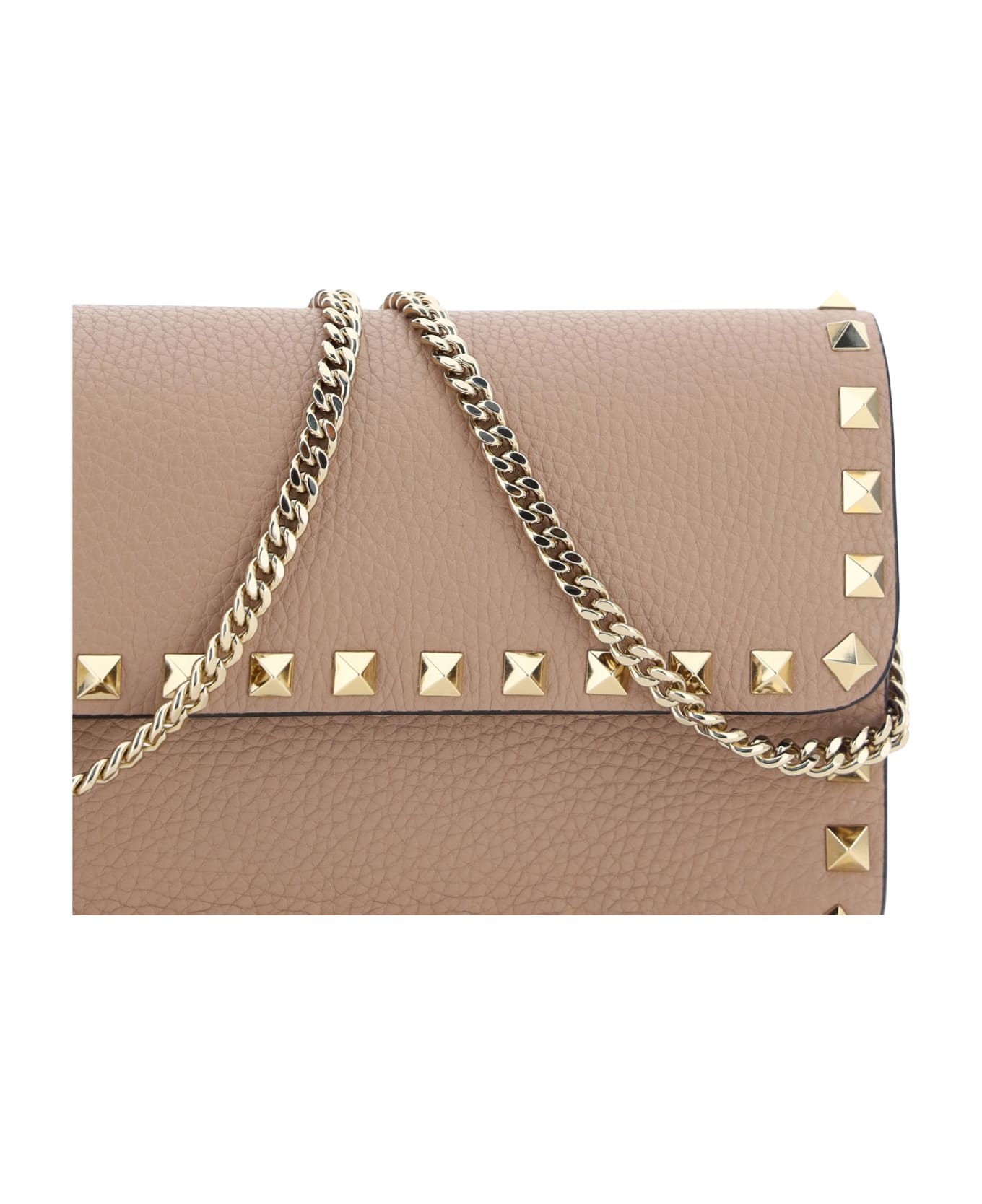 Valentino Garavani Rockstud Shoulder Bag - Poudre