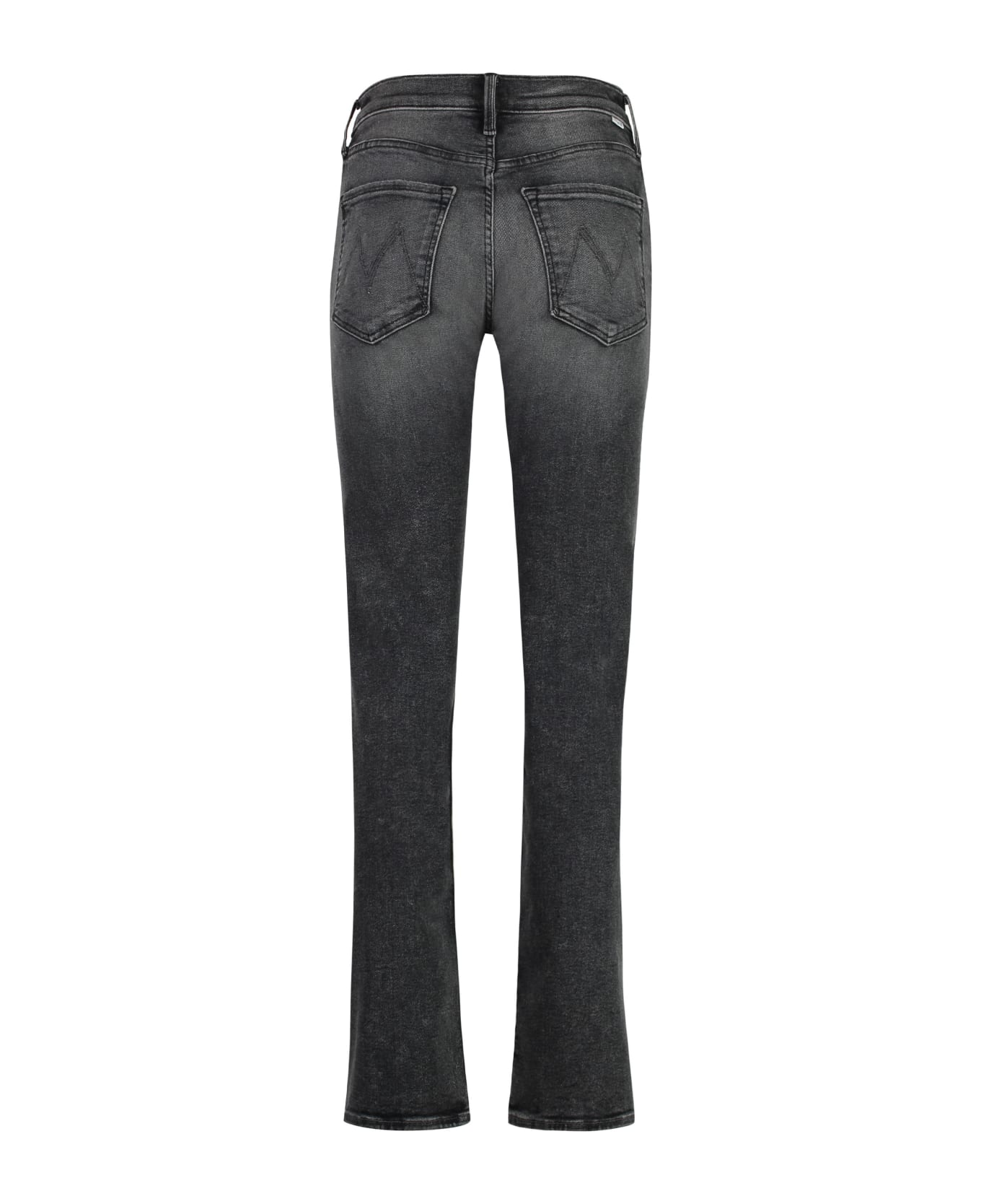 Mother Rider Skimp 5-pocket Straight-leg Jeans - grey