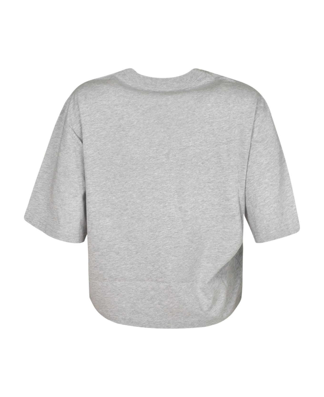 Moschino Bear Logo Cropped T-shirt - Grey
