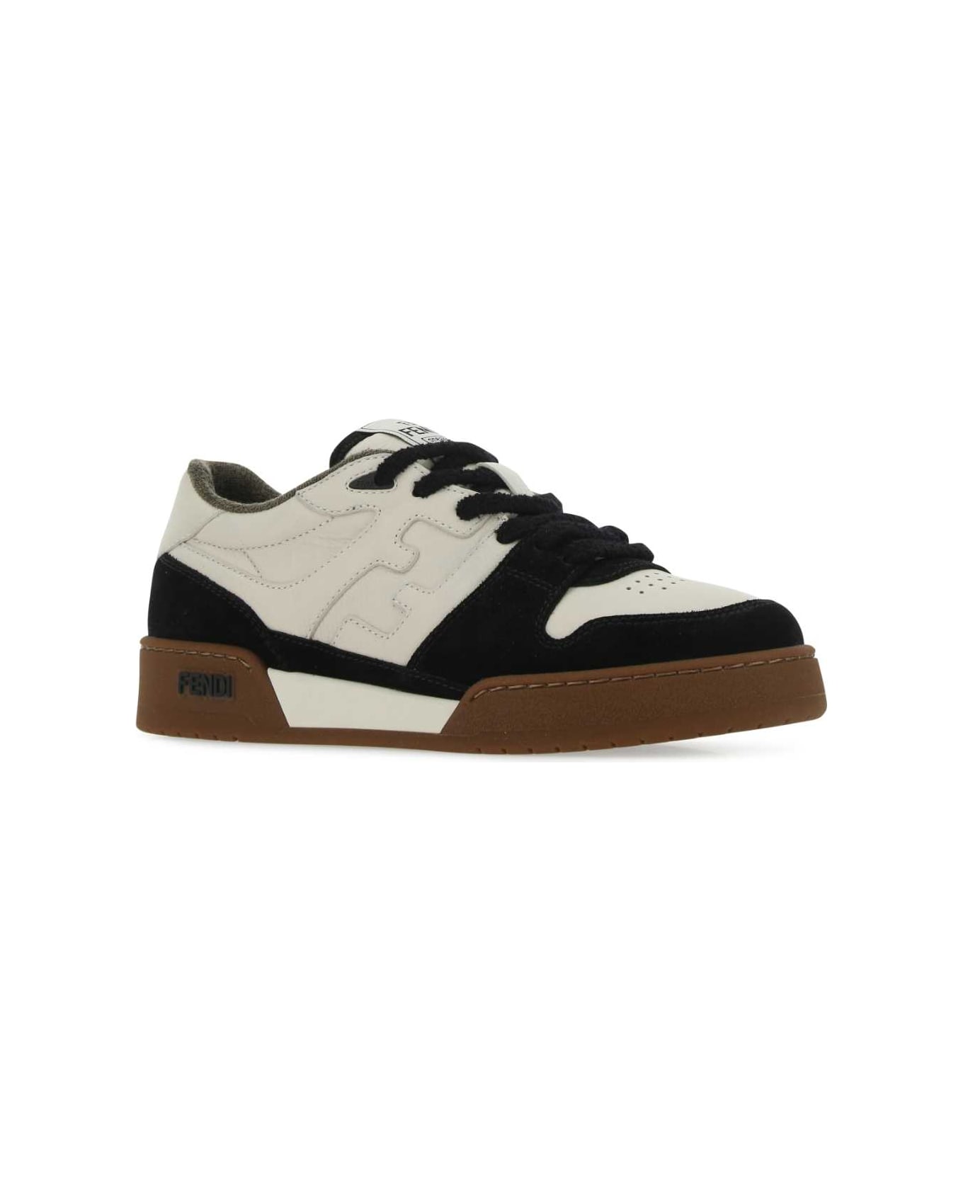 Fendi Multicolor Leather And Suede Fendi Match Sneakers - F1FZB