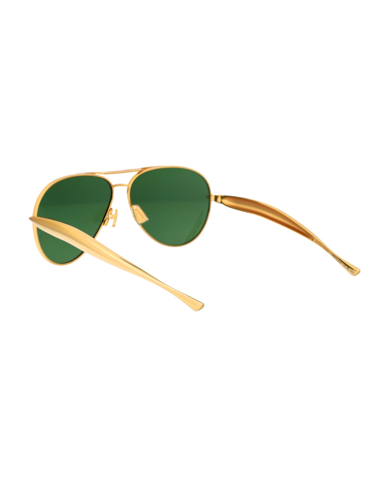 Bottega Veneta Eyewear Bv1305s Sunglasses - 001 GOLD GOLD GREEN