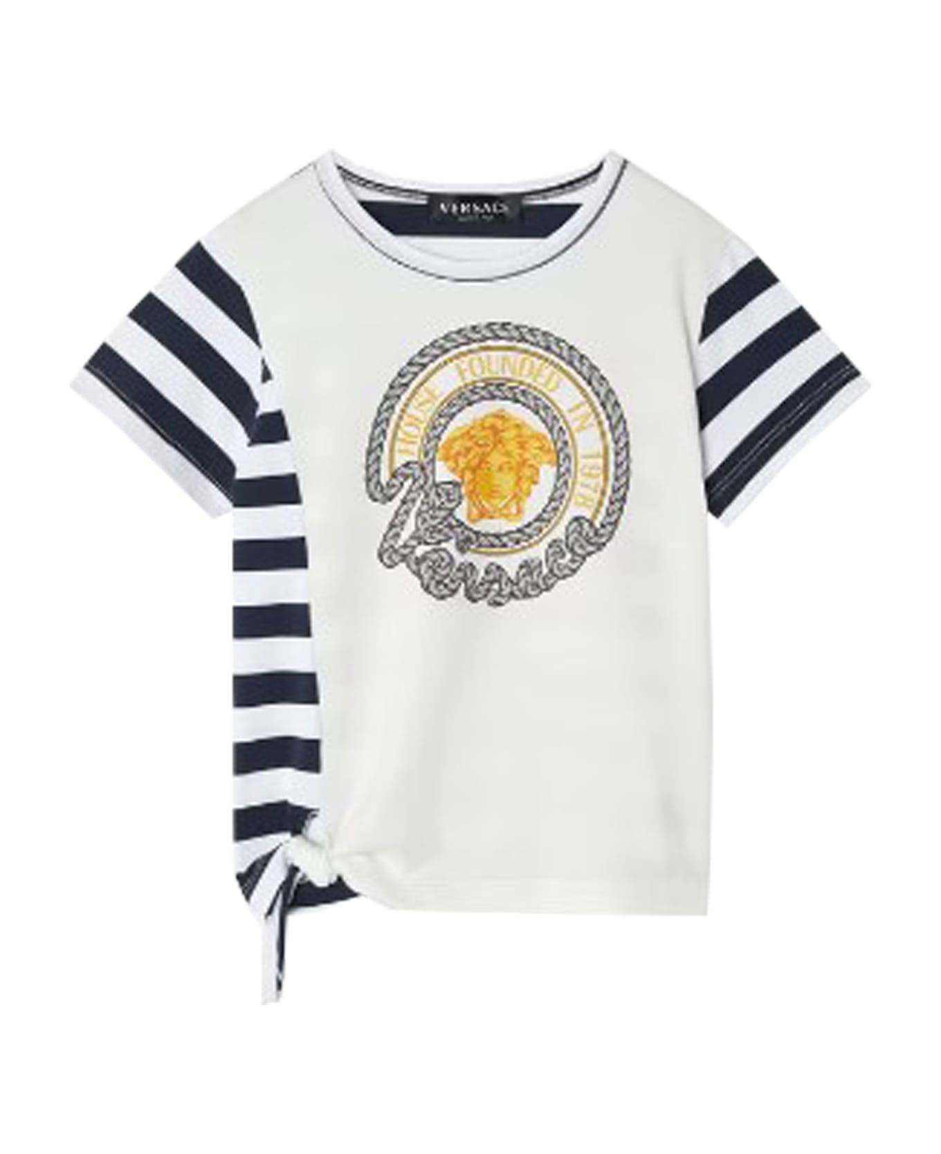 Versace Nautical Stripe T-shirt - White