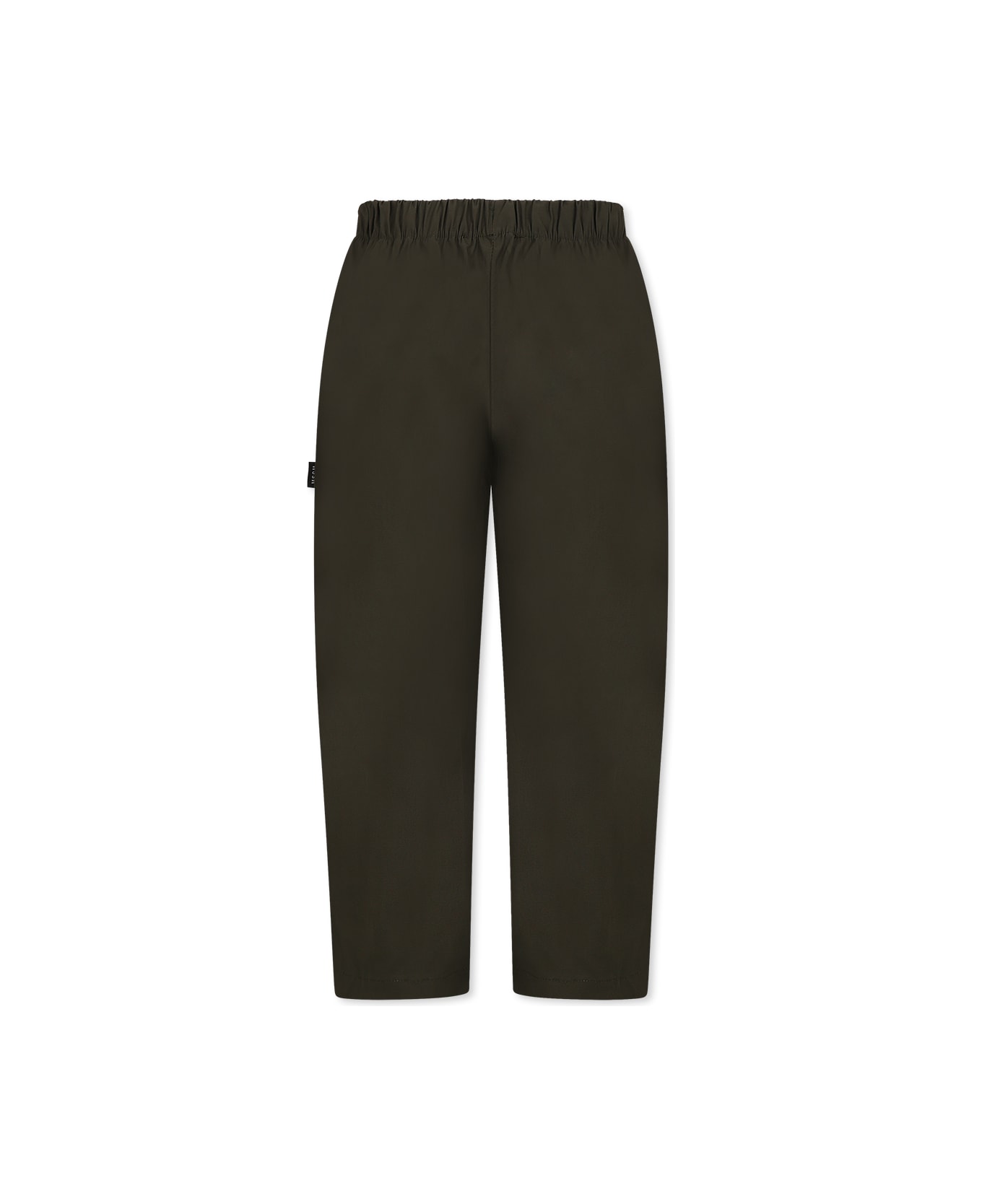 MSGM Green Trousers For Boy With Logo - Green