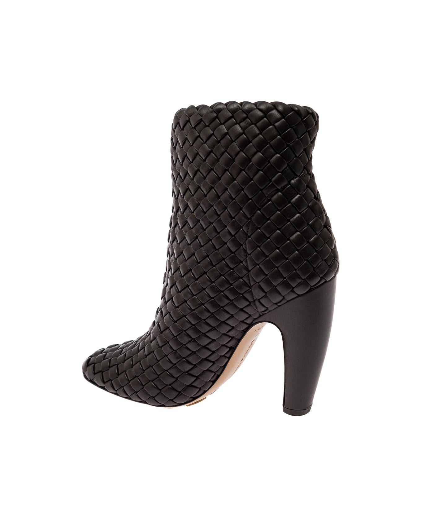 Bottega Veneta Ankle Boot Mini Lido Weave Nappa - Black