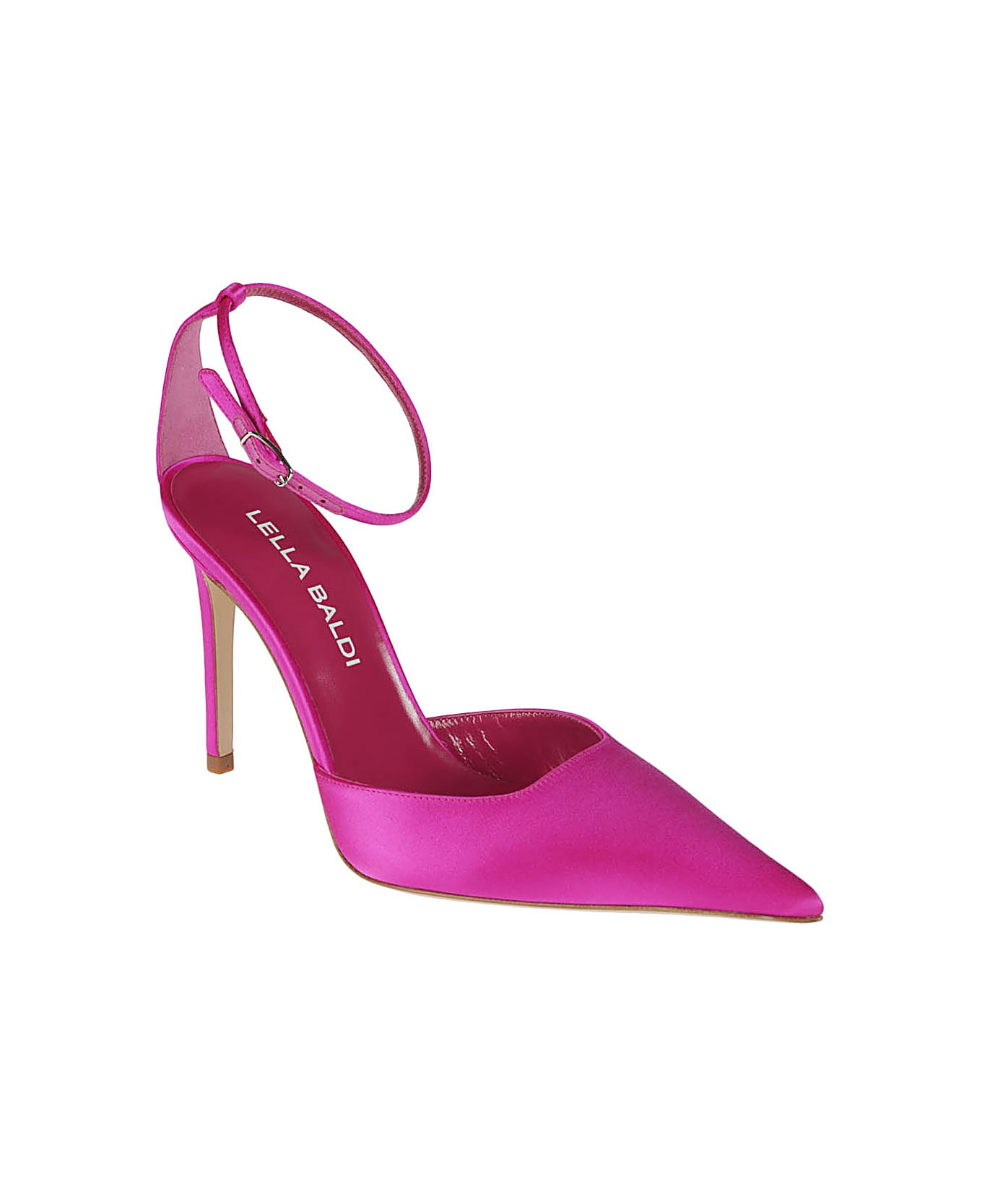 Lella Baldi Leather Pumps - Fuchsia