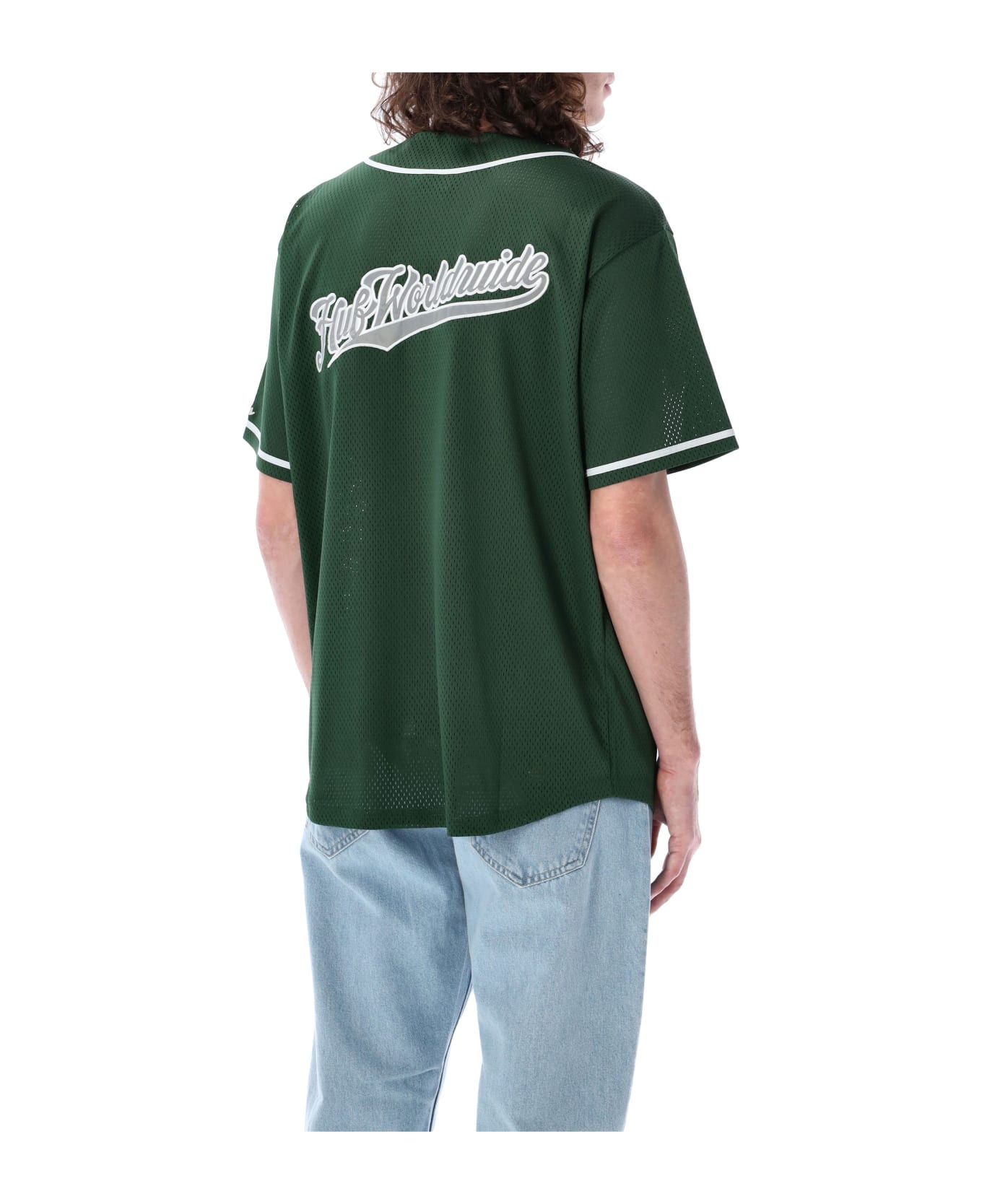 HUF Baseball Mesh Shirt - PINE シャツ