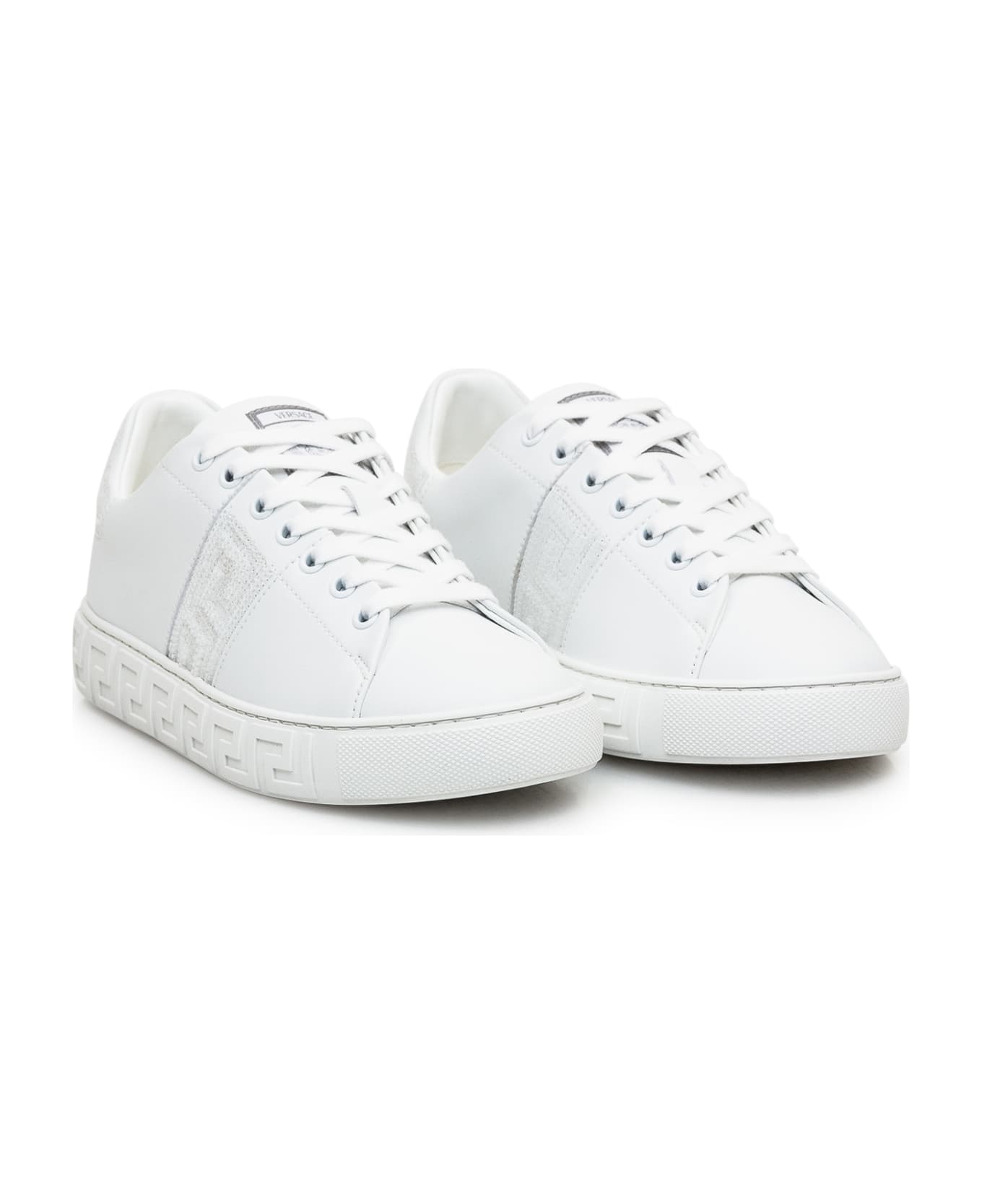 Versace Greca Sneaker - WHITE
