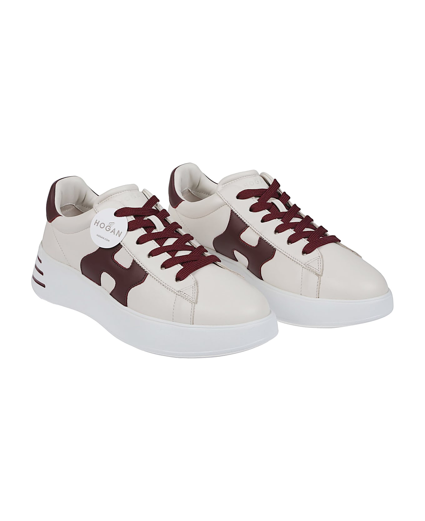 Hogan Rebel H564 Sneakers - F Yogurt/bordeaux