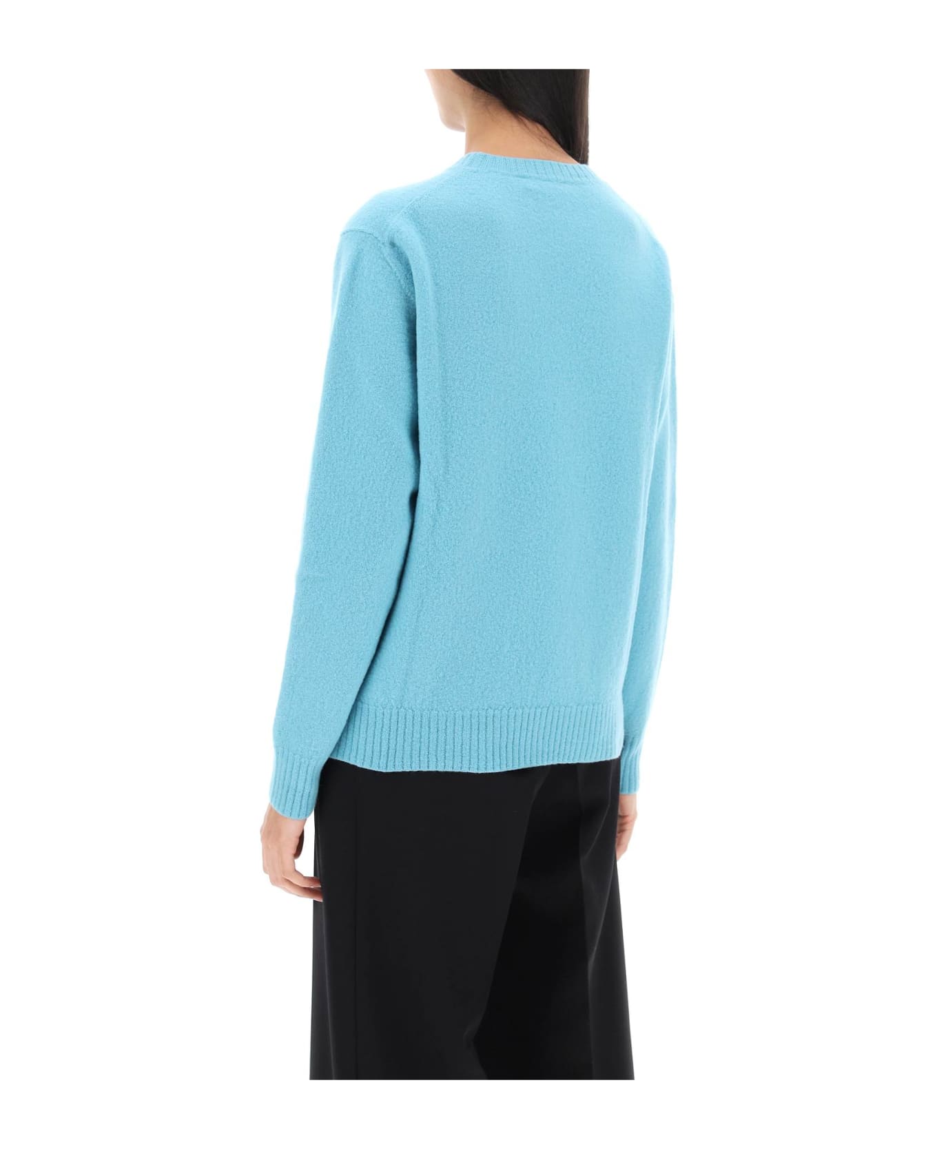 Jil Sander Crew-neck Sweater In Wool - VERDIGRIS (Light blue) ニットウェア
