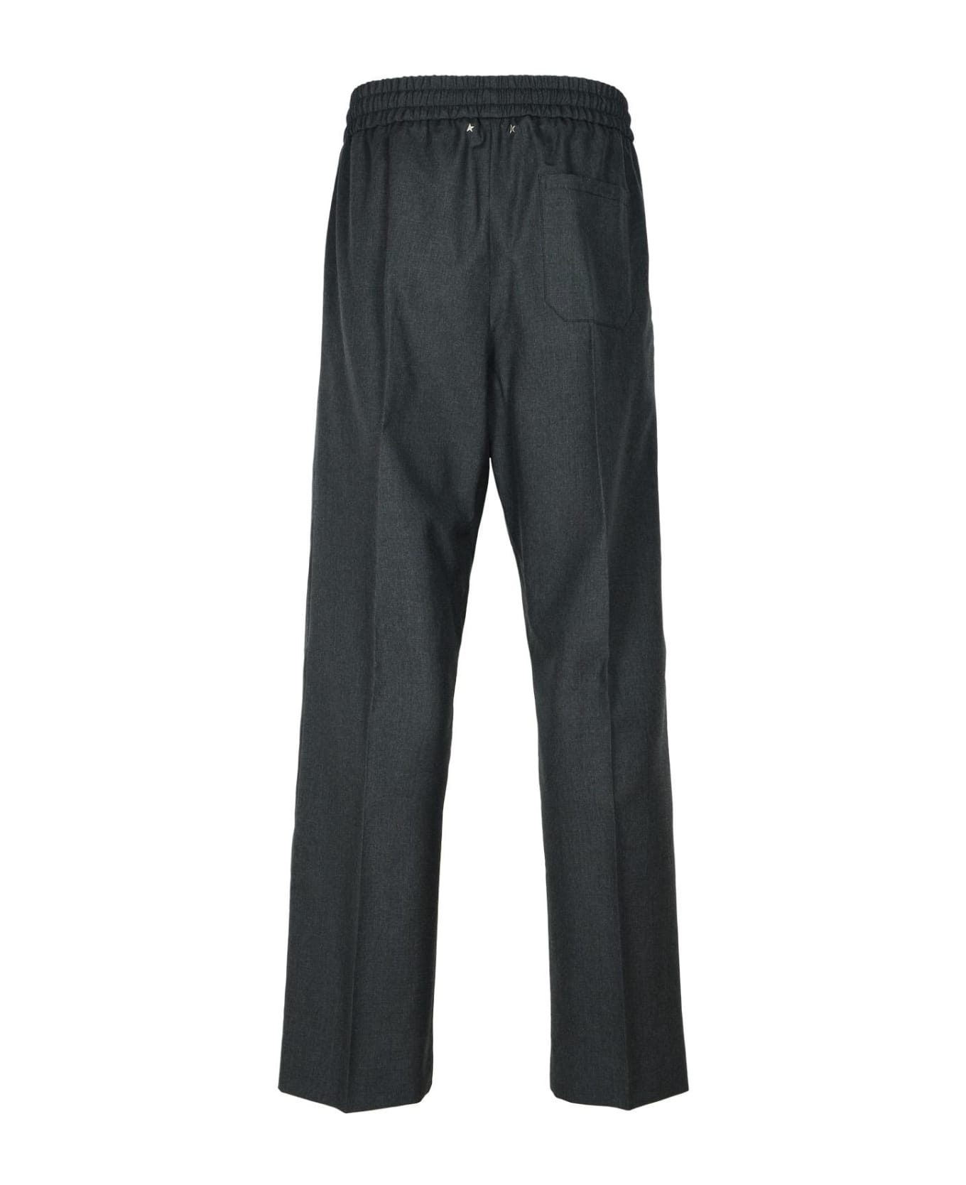Golden Goose 'lenny' Grey Virgin Wool Pants - Grey