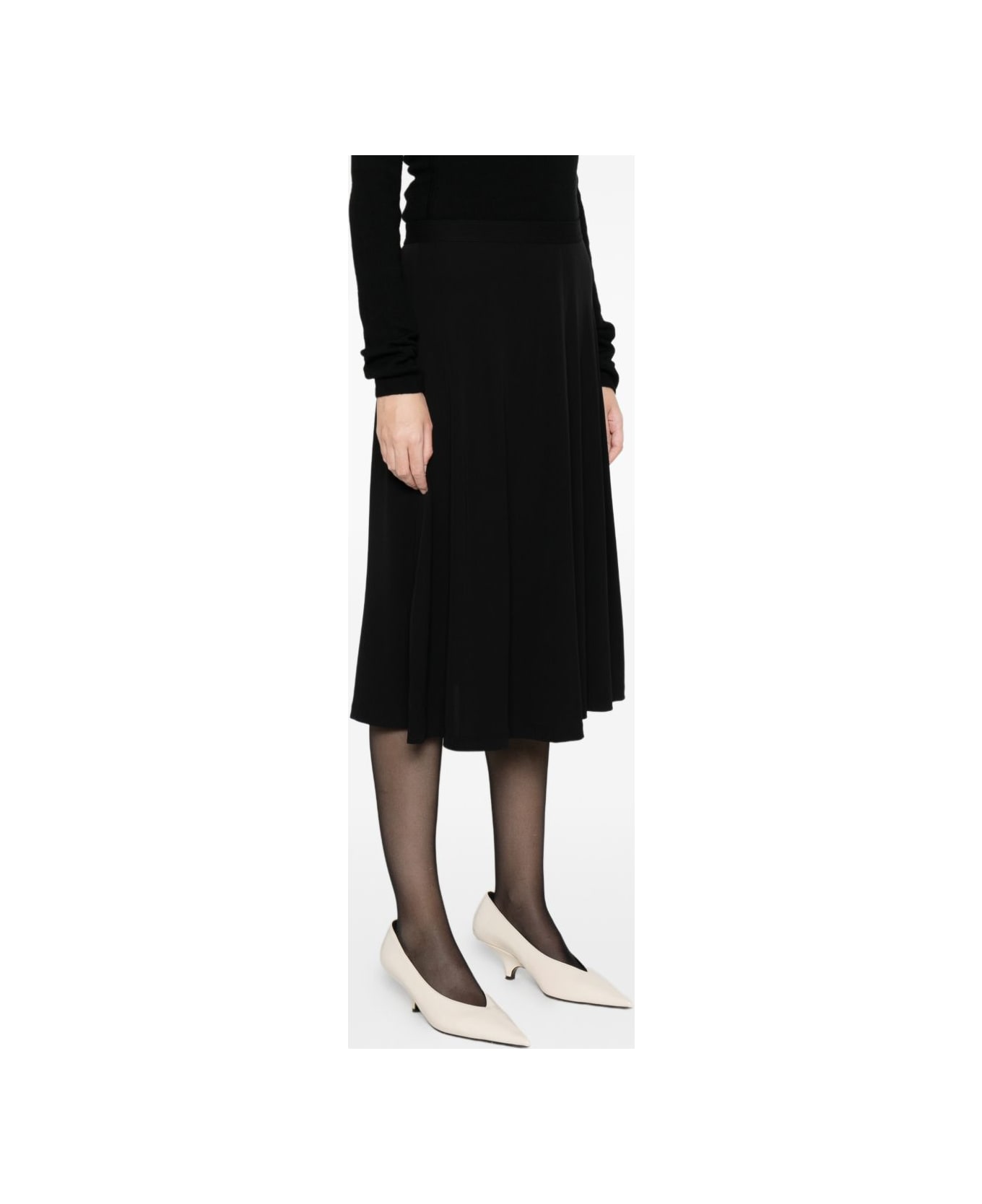 Totême Fluid Midi Skirt - Black スカート