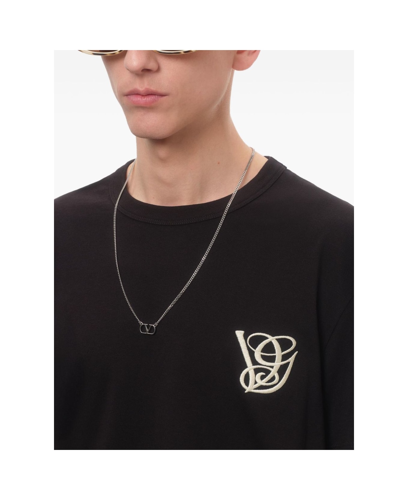 Valentino Garavani Vlogo Signature Necklace - Silver