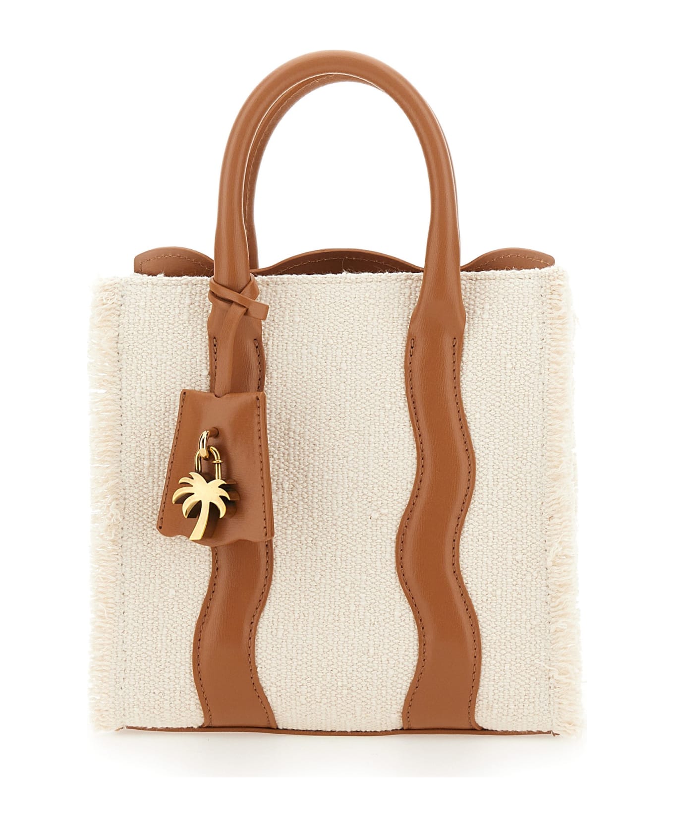 Palm Angels Small Tote Bag - BEIGE