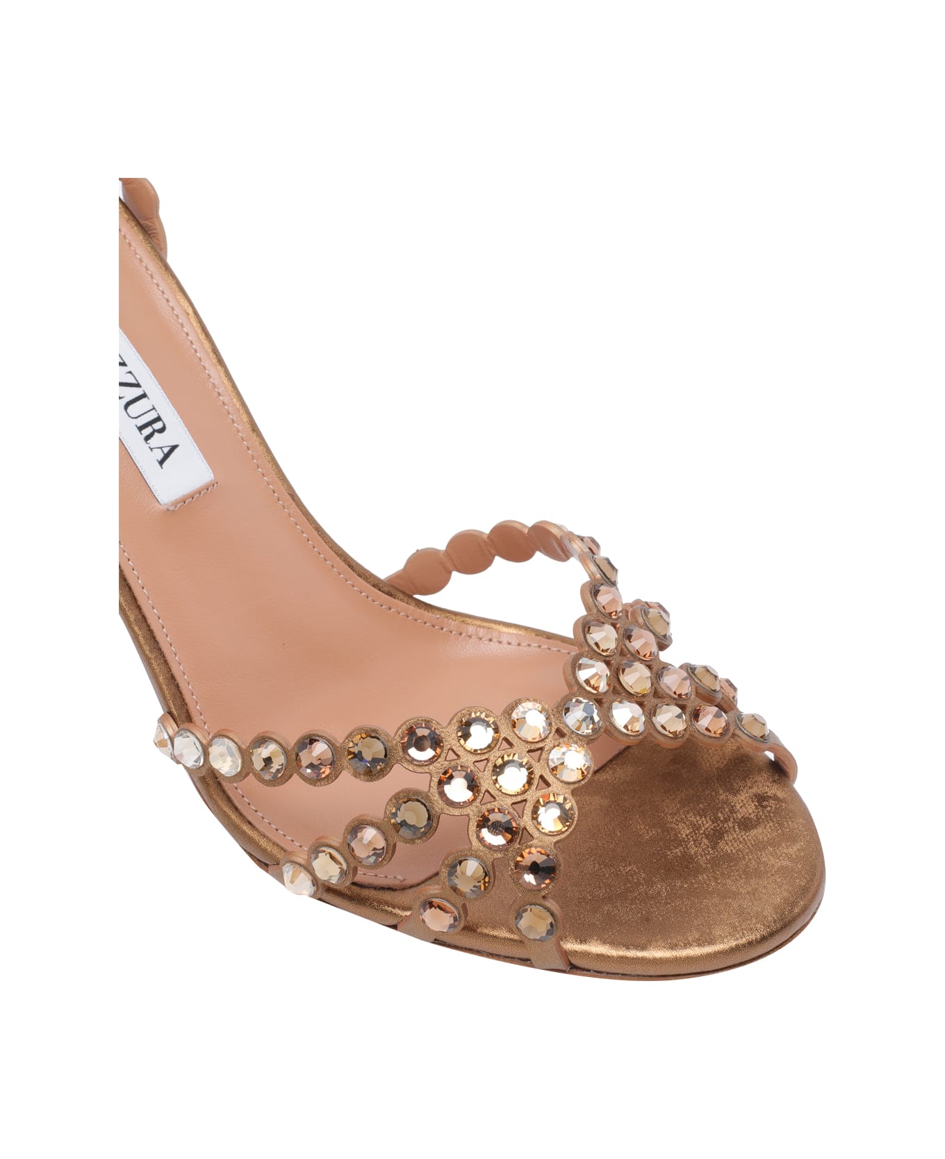 Aquazzura Tequila Pump Sandals - Golden