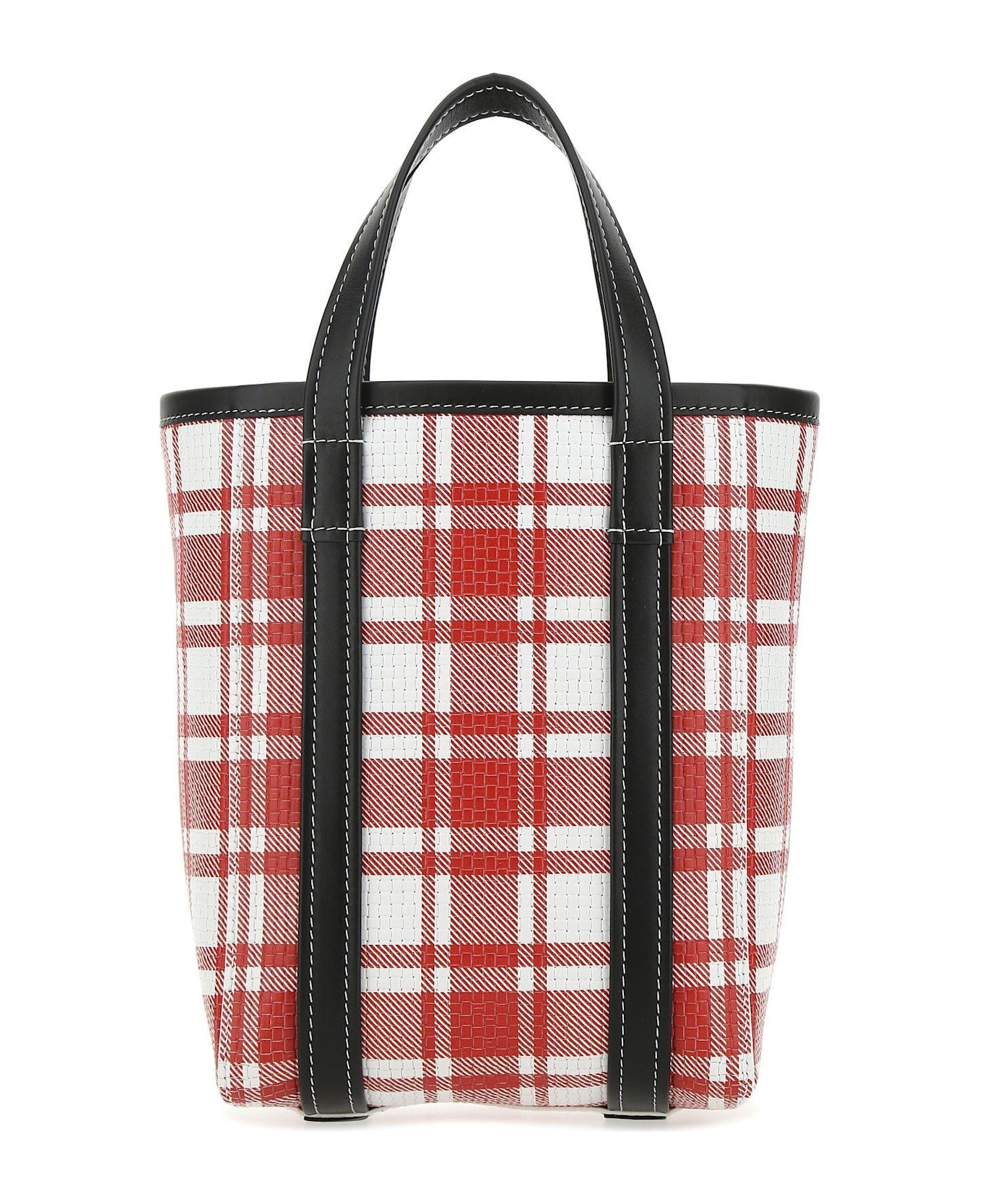 Balenciaga Printed Leather Small Barbes Shopping Bag - 6190