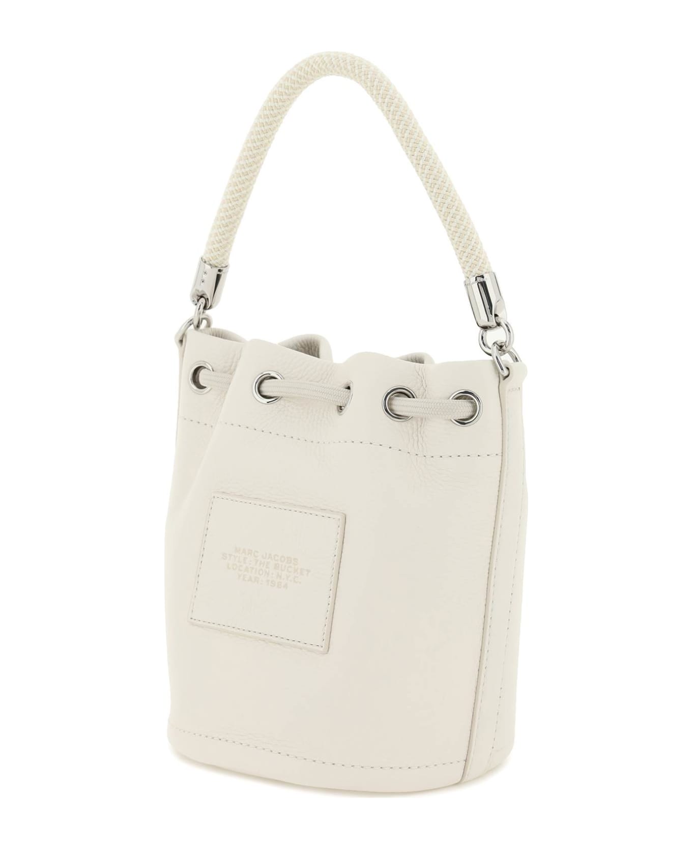 Marc Jacobs The Leather Bucket Bag - Silver
