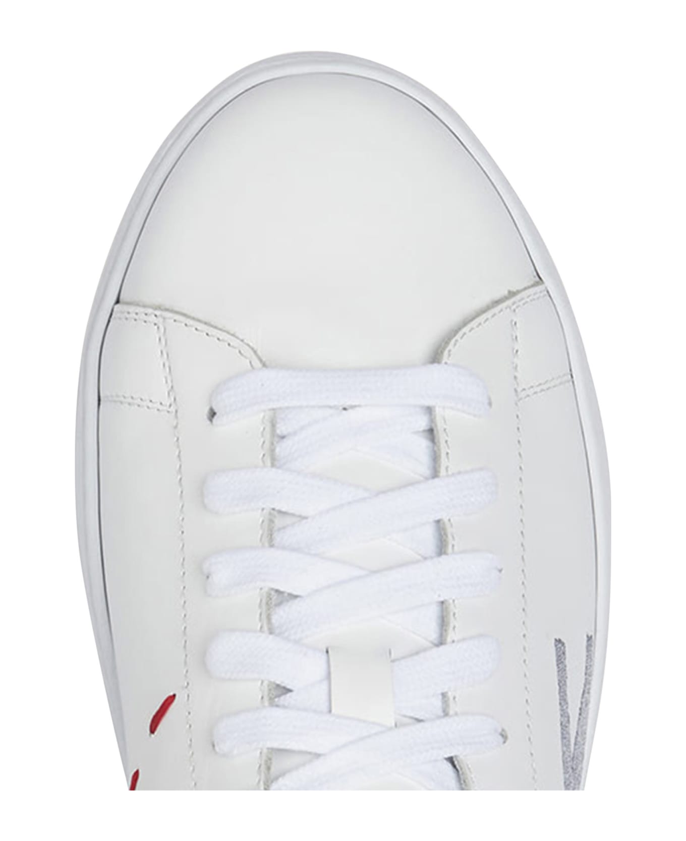 Kiton Sneakers Shoes Calfskin - WHITE/LEAD スニーカー