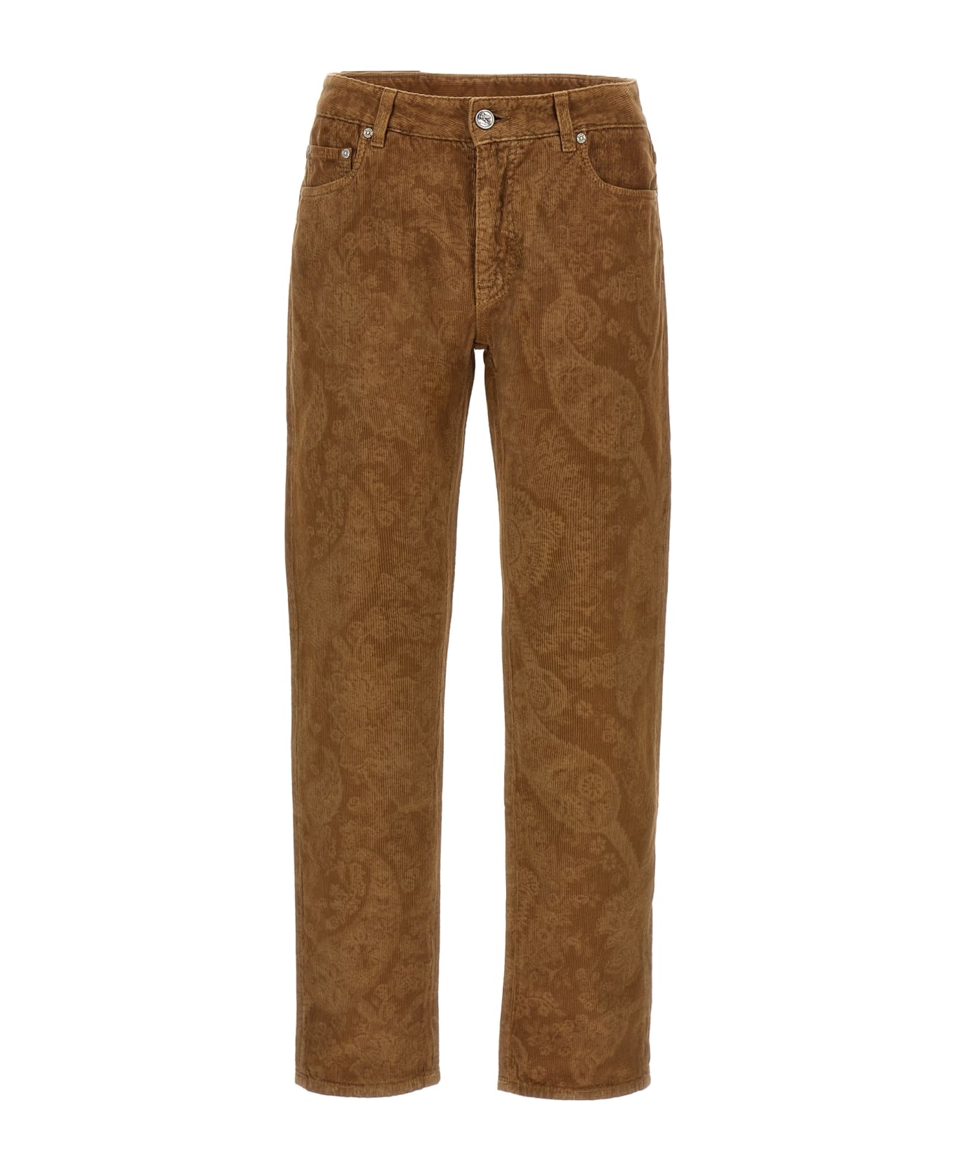 Etro 
paisley
 Velvet Pants - Brown