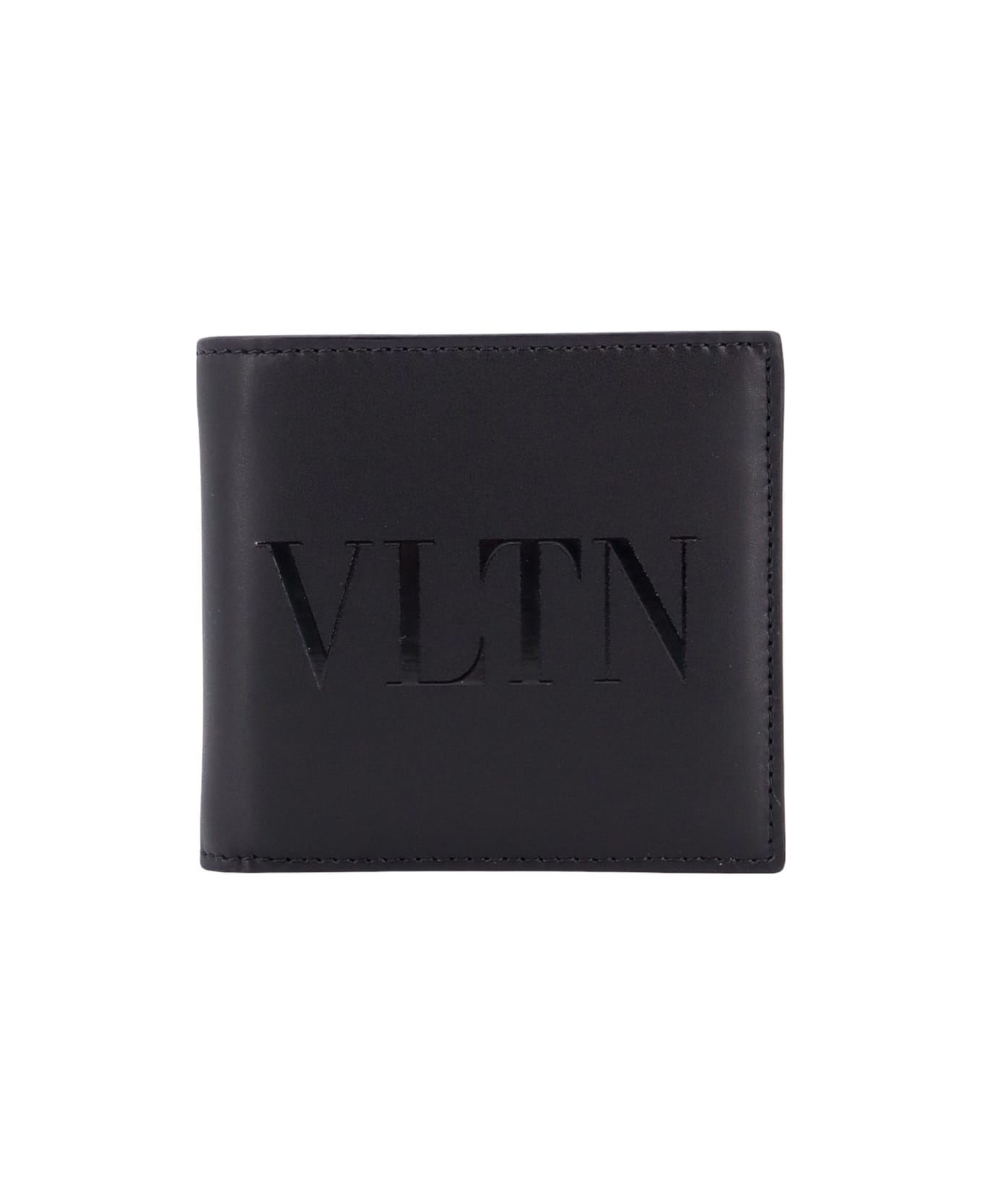 Valentino Garavani Logo Printed Bifold Wallet - Black 財布