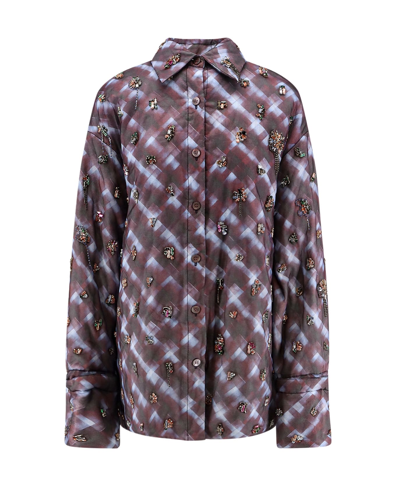 Dries Van Noten Cartan Handmade Shirt/jacket - Purple