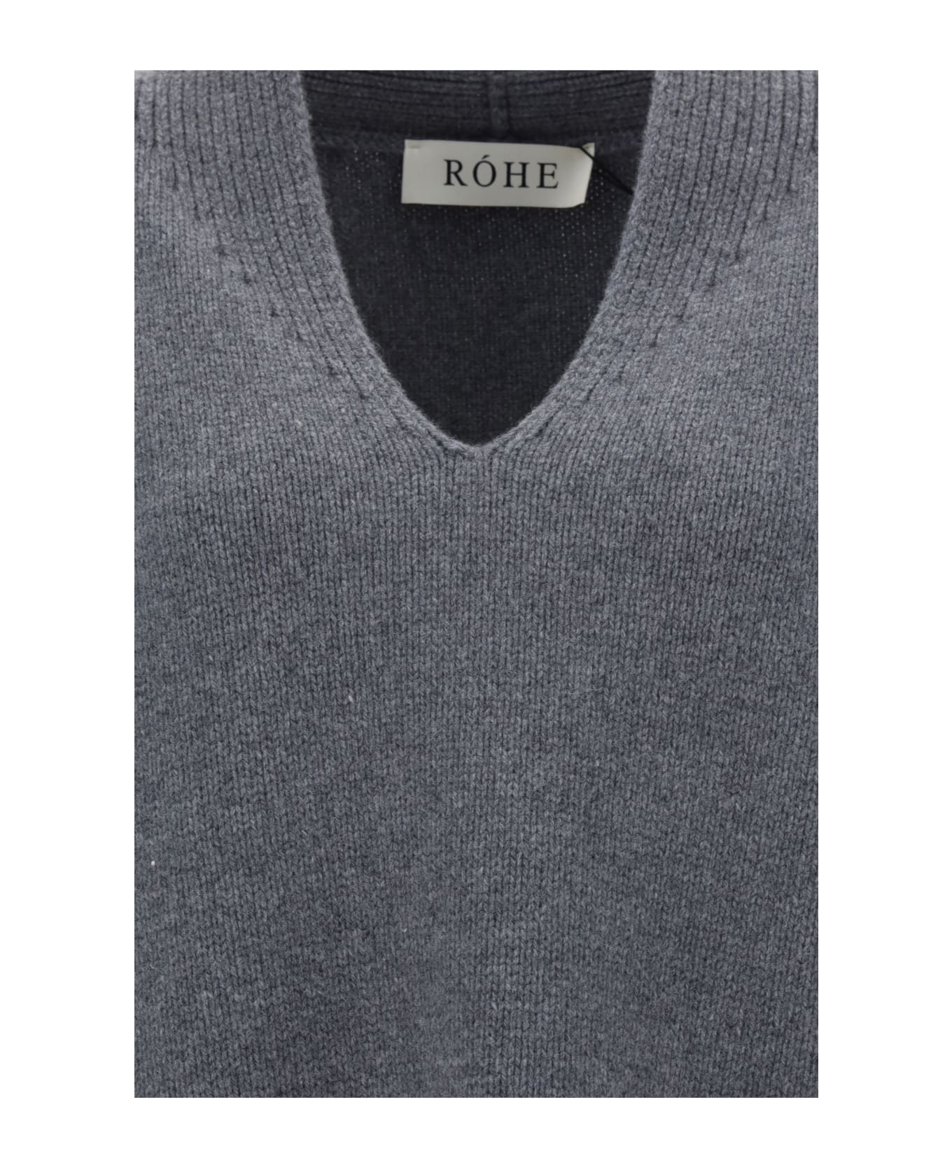 Róhe Spencer Vest - Mid Grey Melange