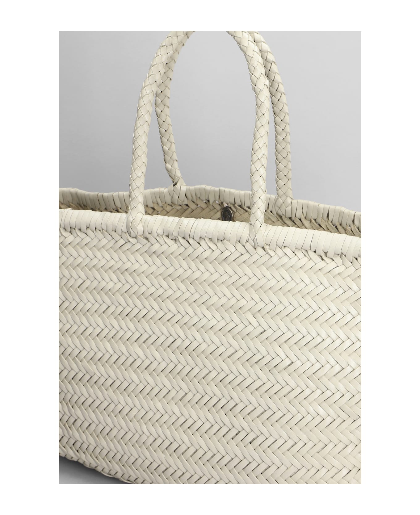 Dragon Diffusion Bamboo Triple Jump Tote In Beige Leather - beige