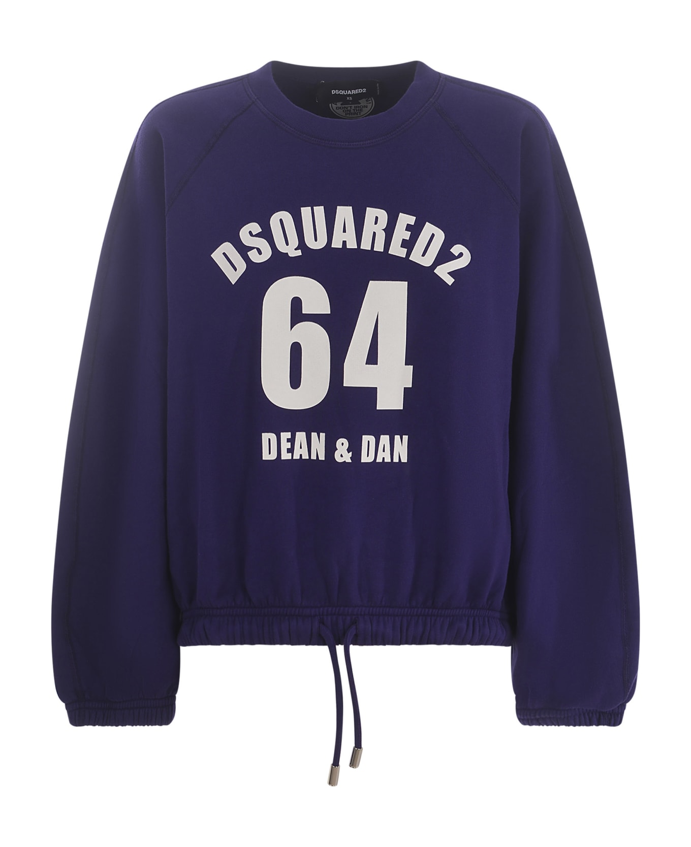 Dsquared2 Sweatshirt Dsquared2 "dean&dan" In Cotton - Viola
