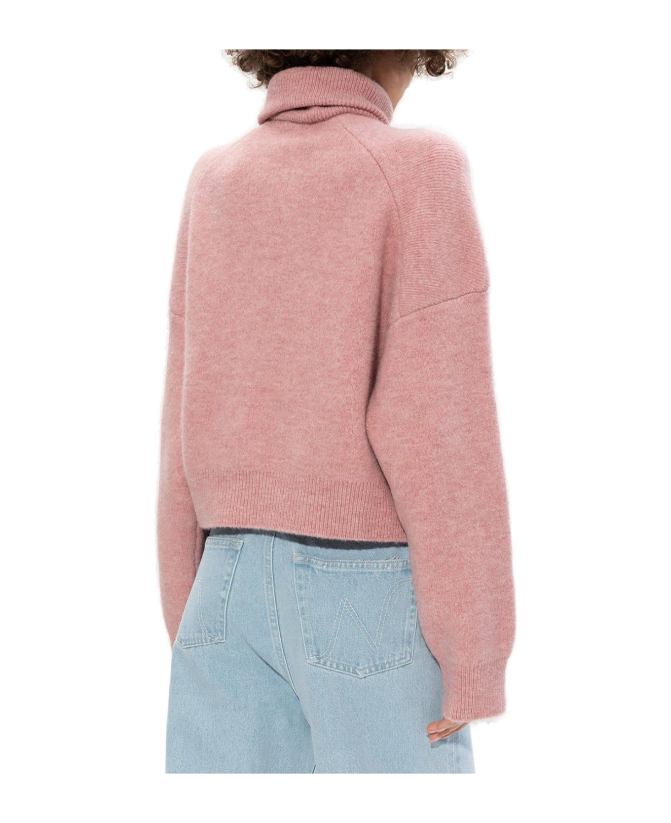 Nanushka Jannis Half-zipped Jumper - Pink