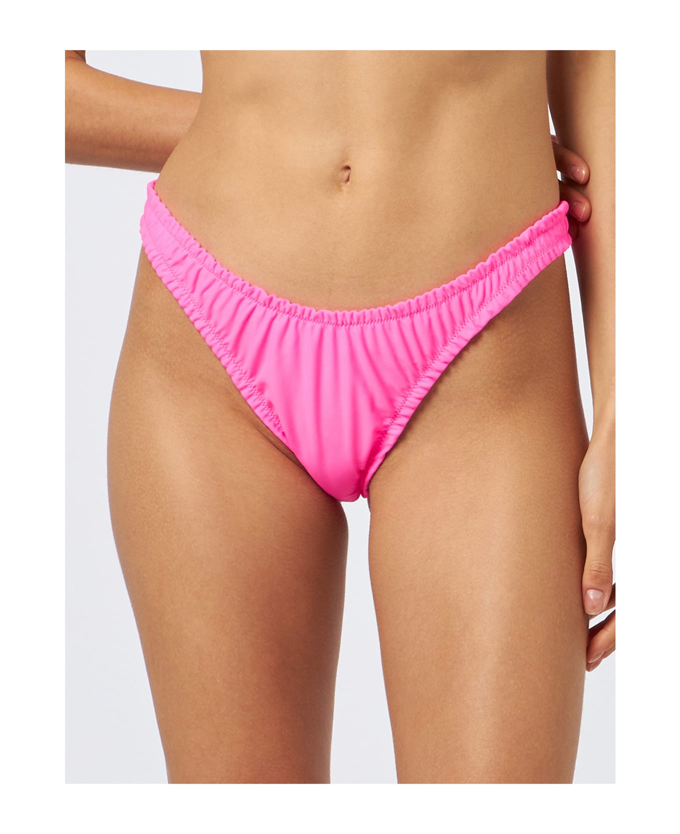 MC2 Saint Barth Woman Fluo Pink Cheekiest Swim Briefs Nalu - PINK