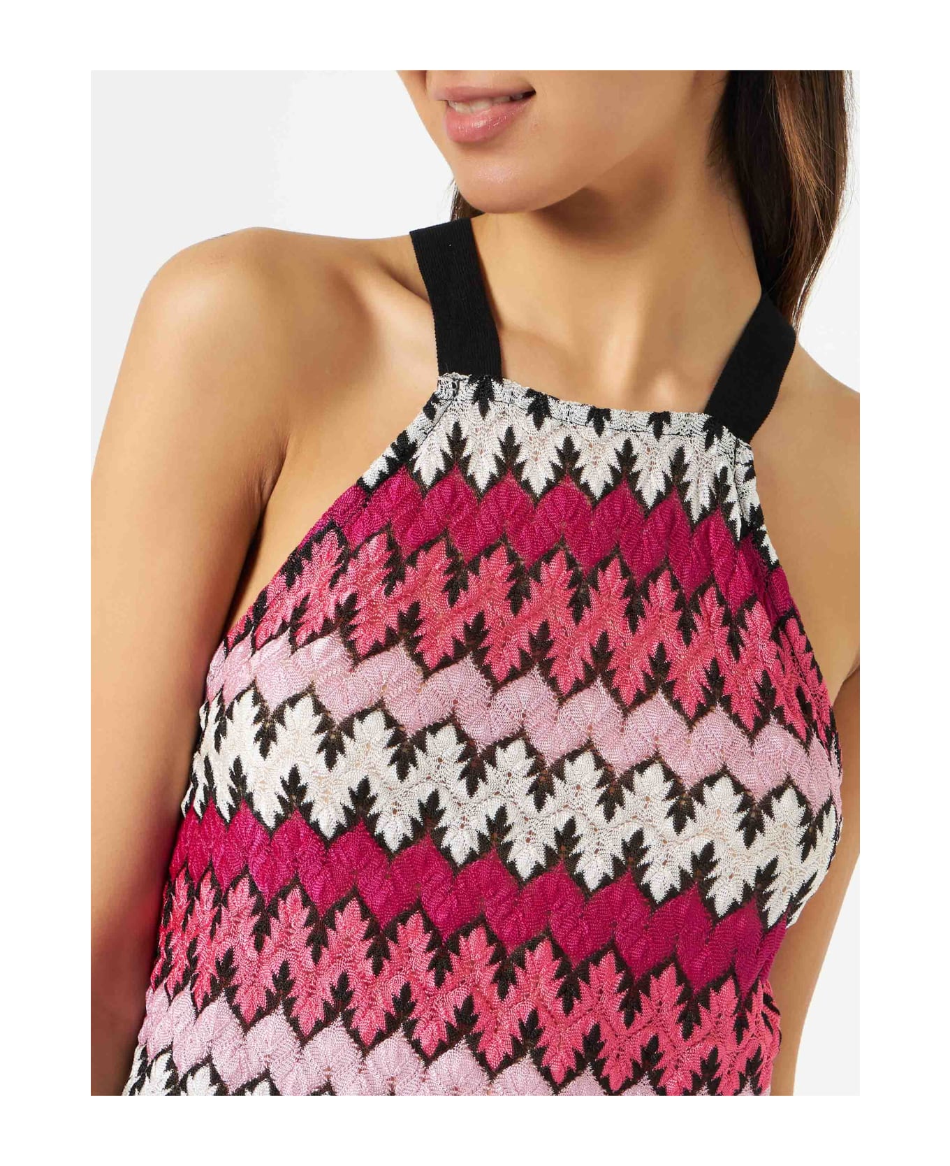MC2 Saint Barth Woman Chevron Top - PINK