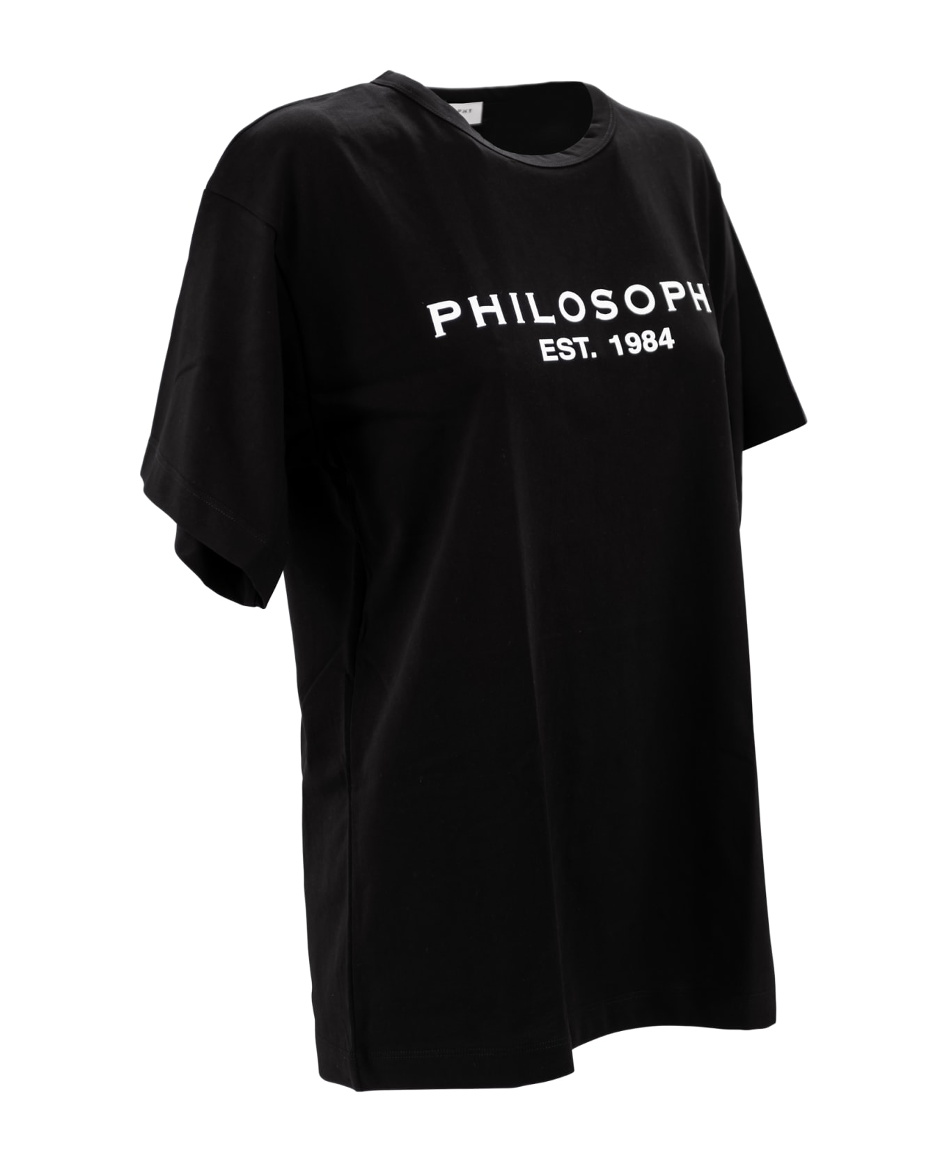 Philosophy di Lorenzo Serafini Graphic-print Cotton T-shirt Philosophy di Lorenzo Serafini - BLACK