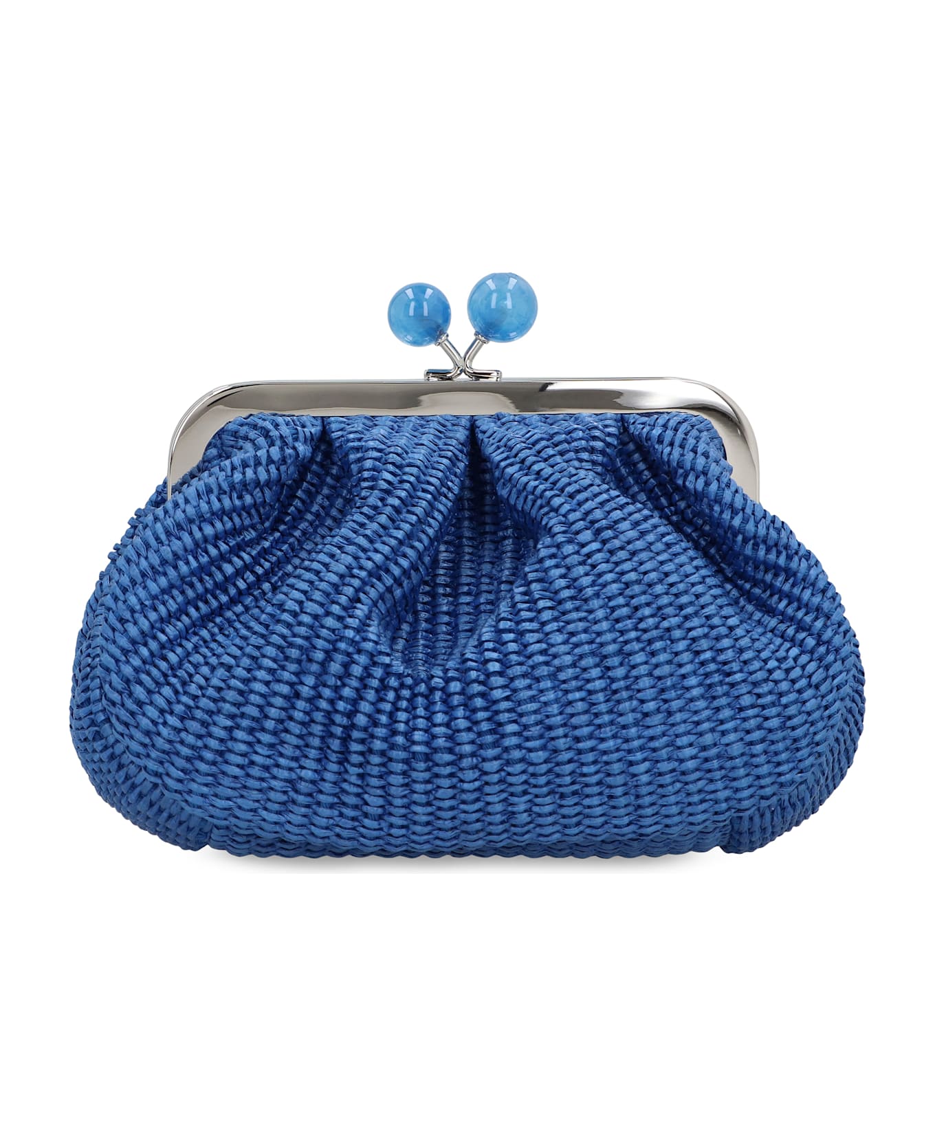 Weekend Max Mara Pasticcino Raffia Bag - blue