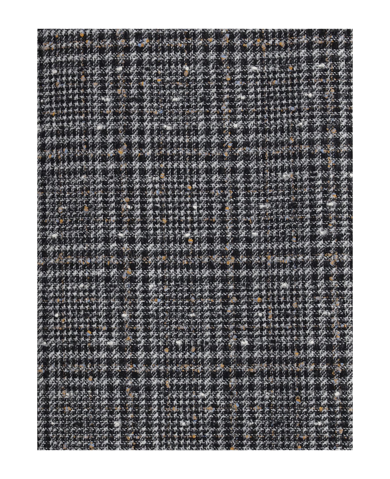 Fendi Prince Of Wales Tweed Midi Skirt