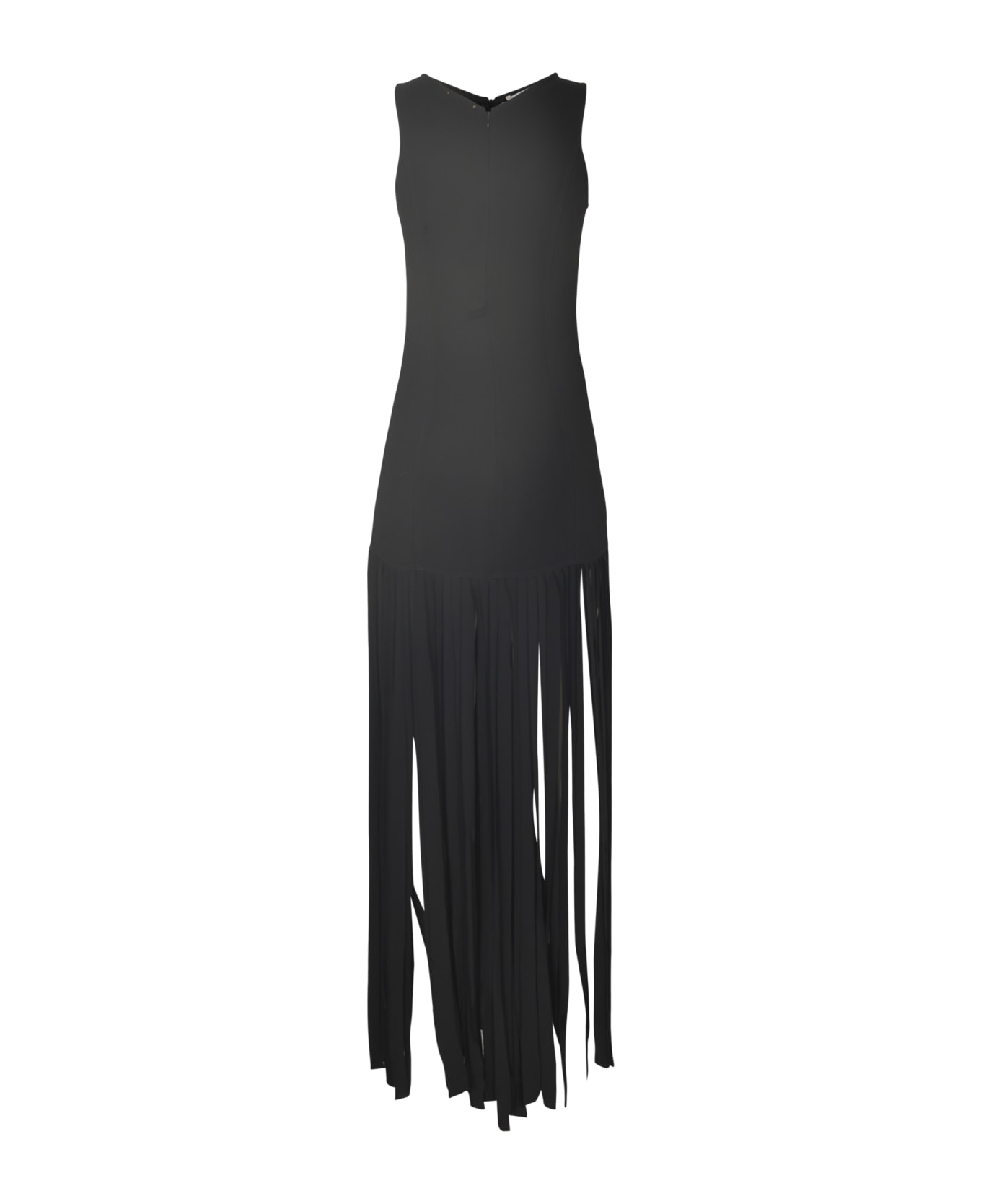 Forte_Forte Fringed Long Dress - Black