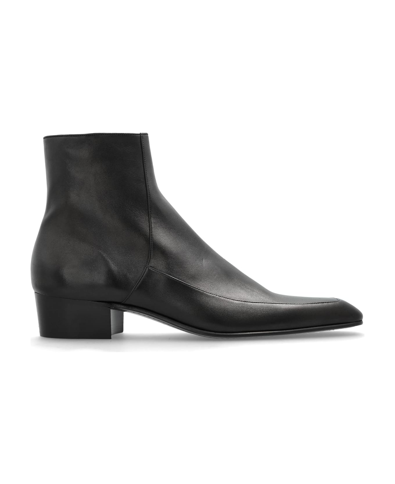 Saint Laurent 
ozil
 Leather Ankle Boots - Black