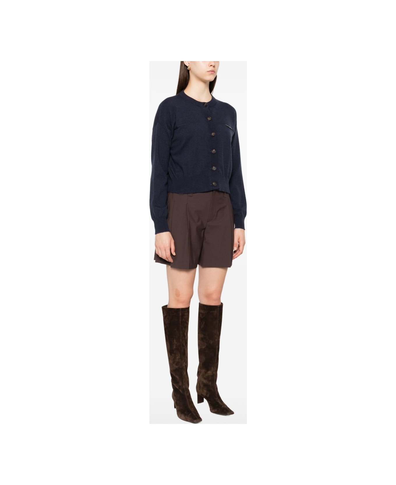 Brunello Cucinelli Cashmere Cardigan - Blue