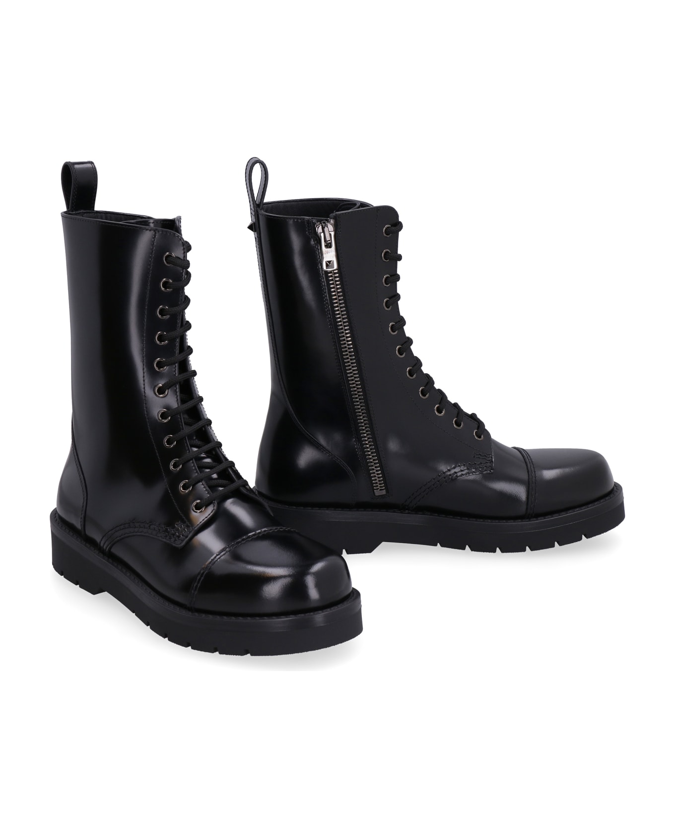 Valentino Garavani Garavani - Leather Boots - Nero