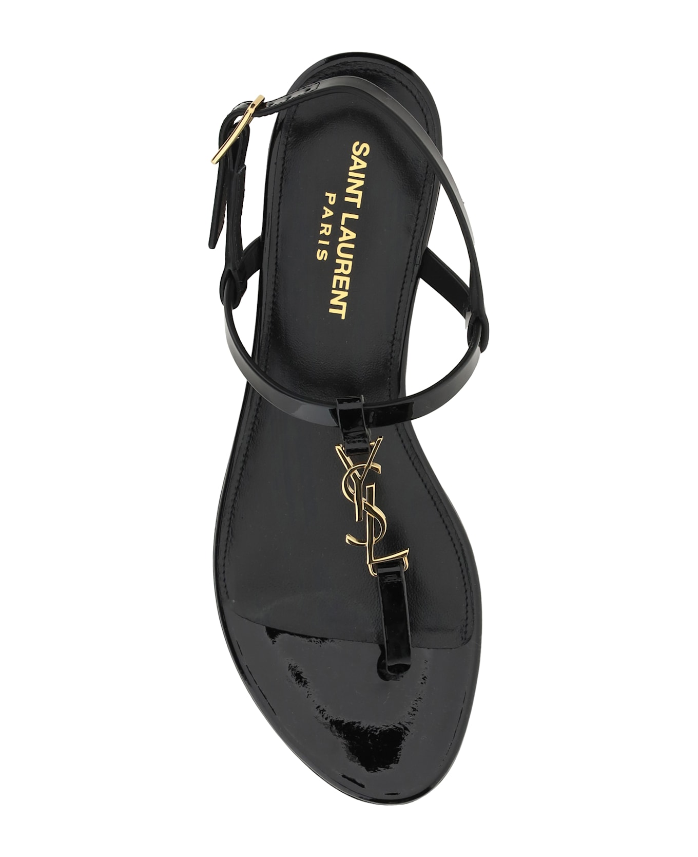 Saint Laurent Cassandra Sandals - BLACK
