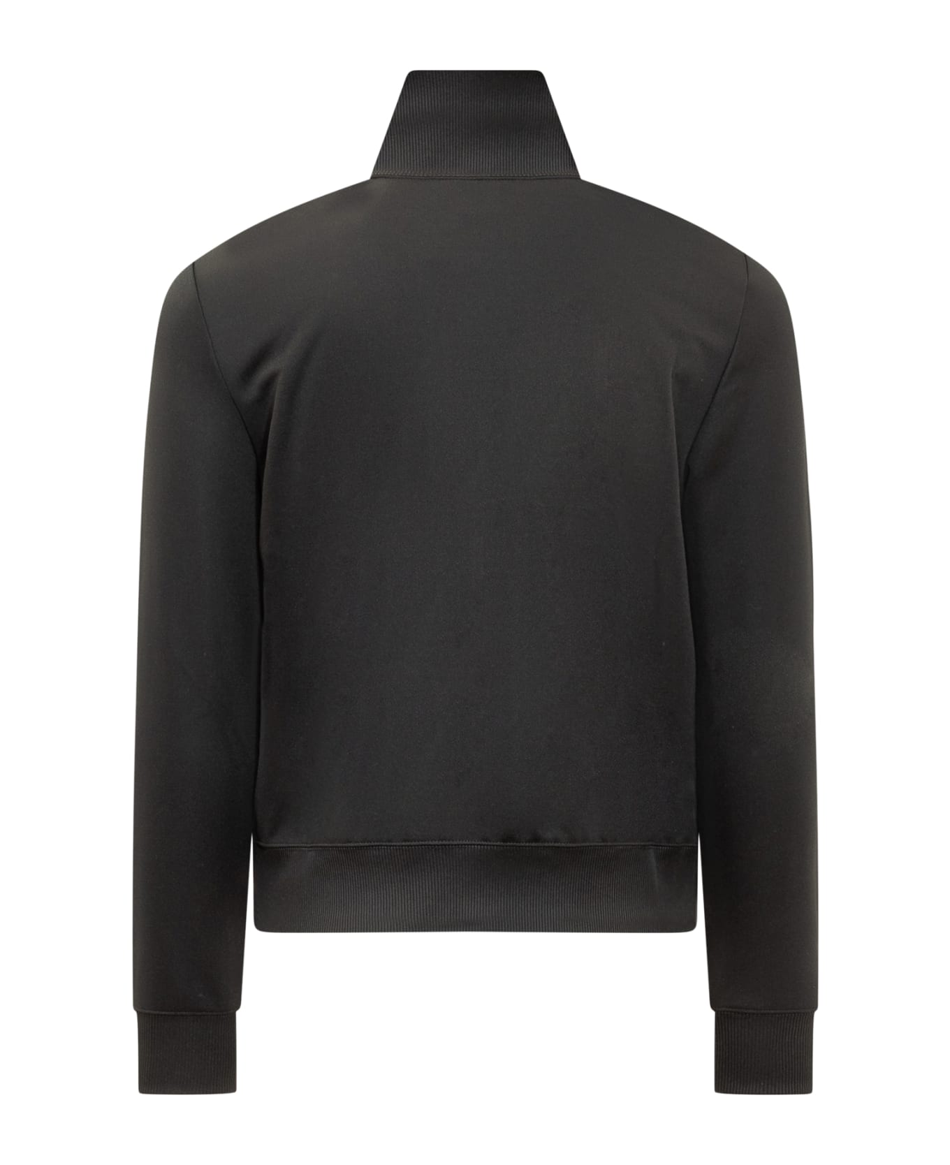 Courrèges Zip Sweatshirt - BLACK