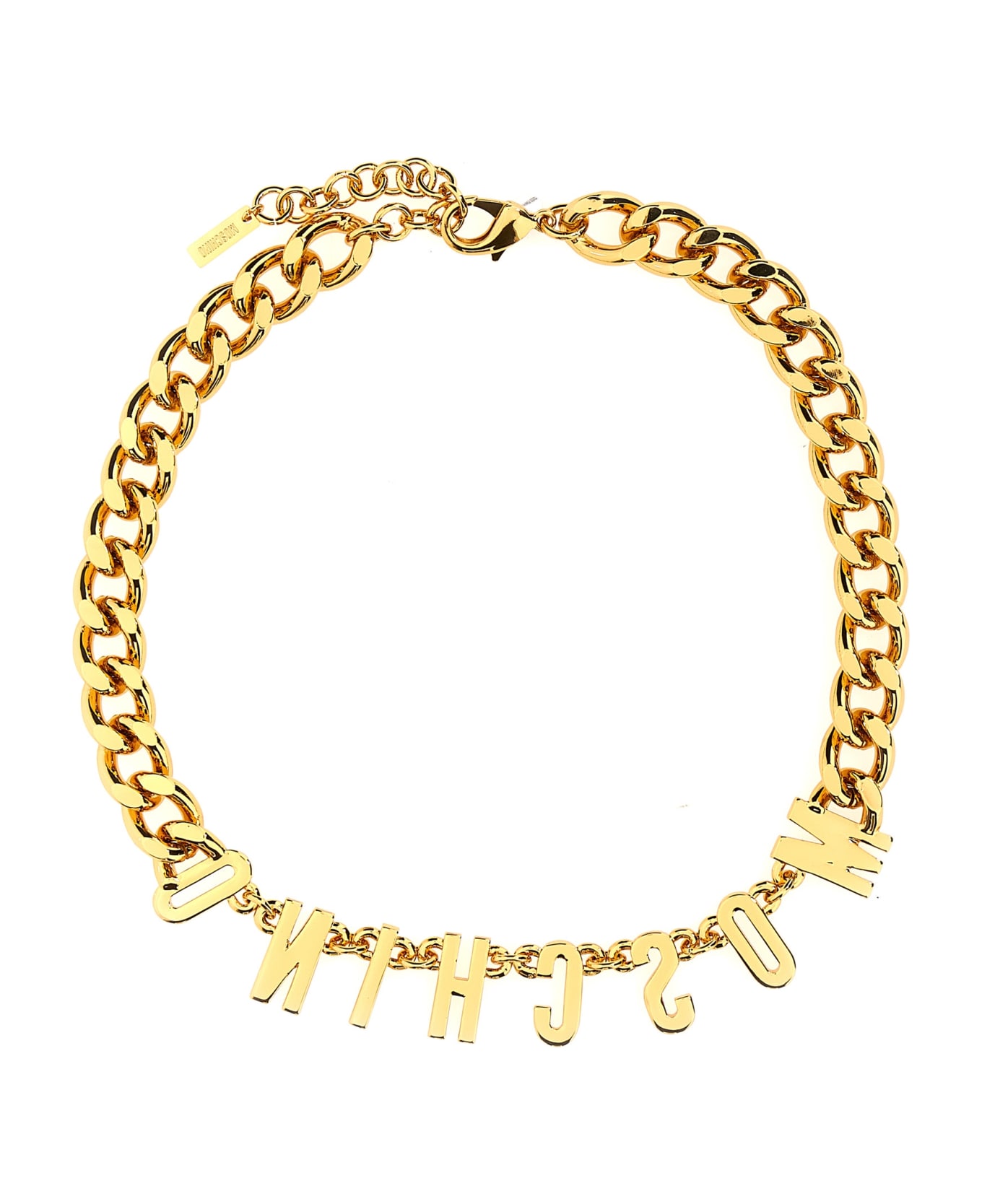 Moschino Logo Necklace - Gold