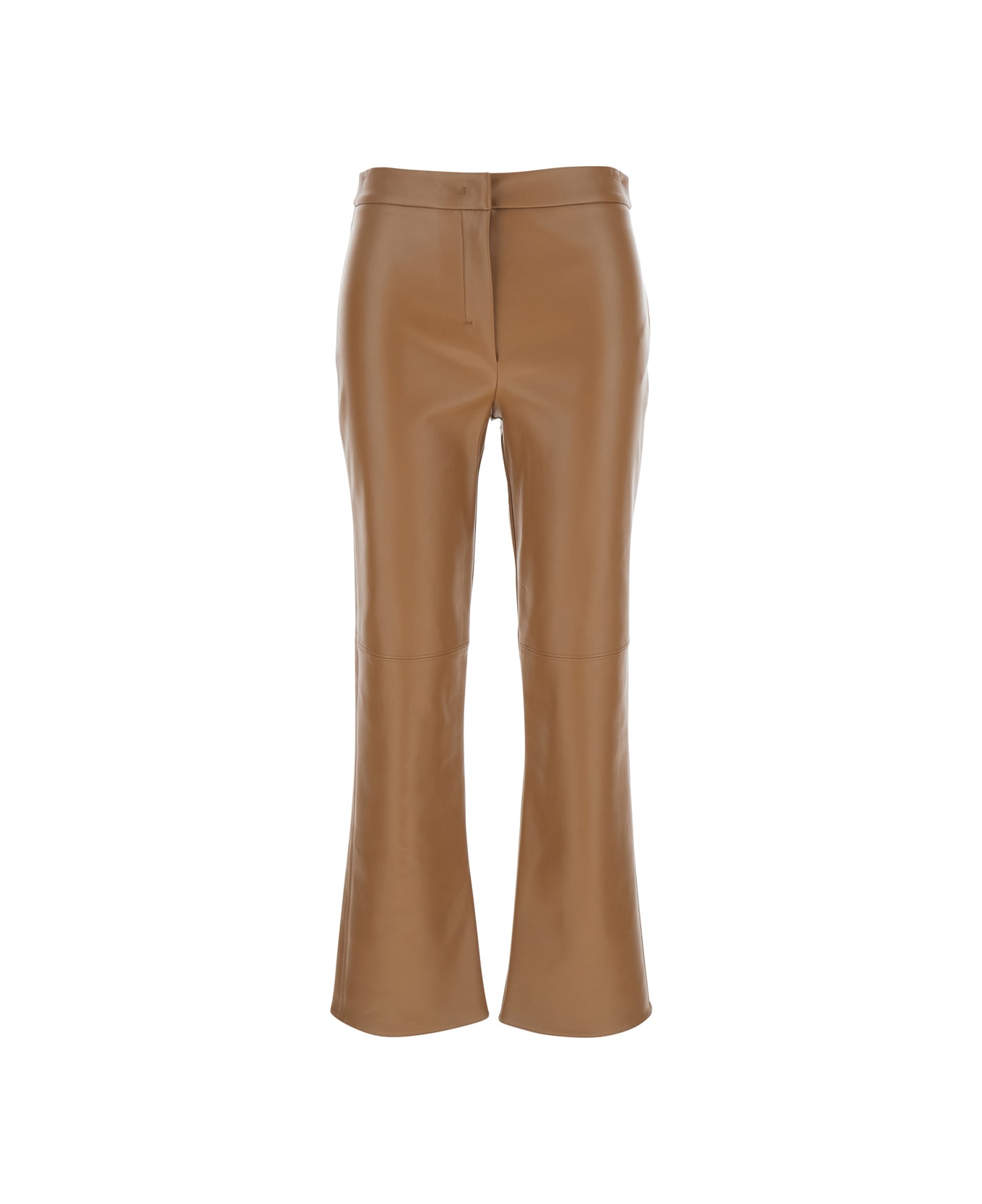 
S Max Mara 
sublime
 Brown Flared Pants In Ecoleather Woman - Brown