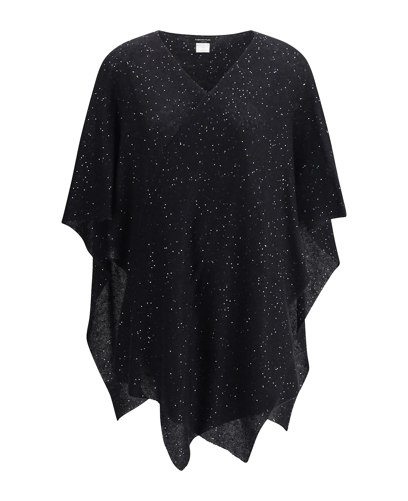 Fabiana Filippi Sequined Cape - Nero