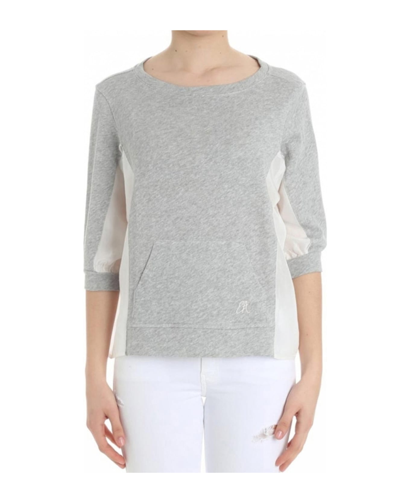 Emporio Armani Cotton Sweatshirt - Gray