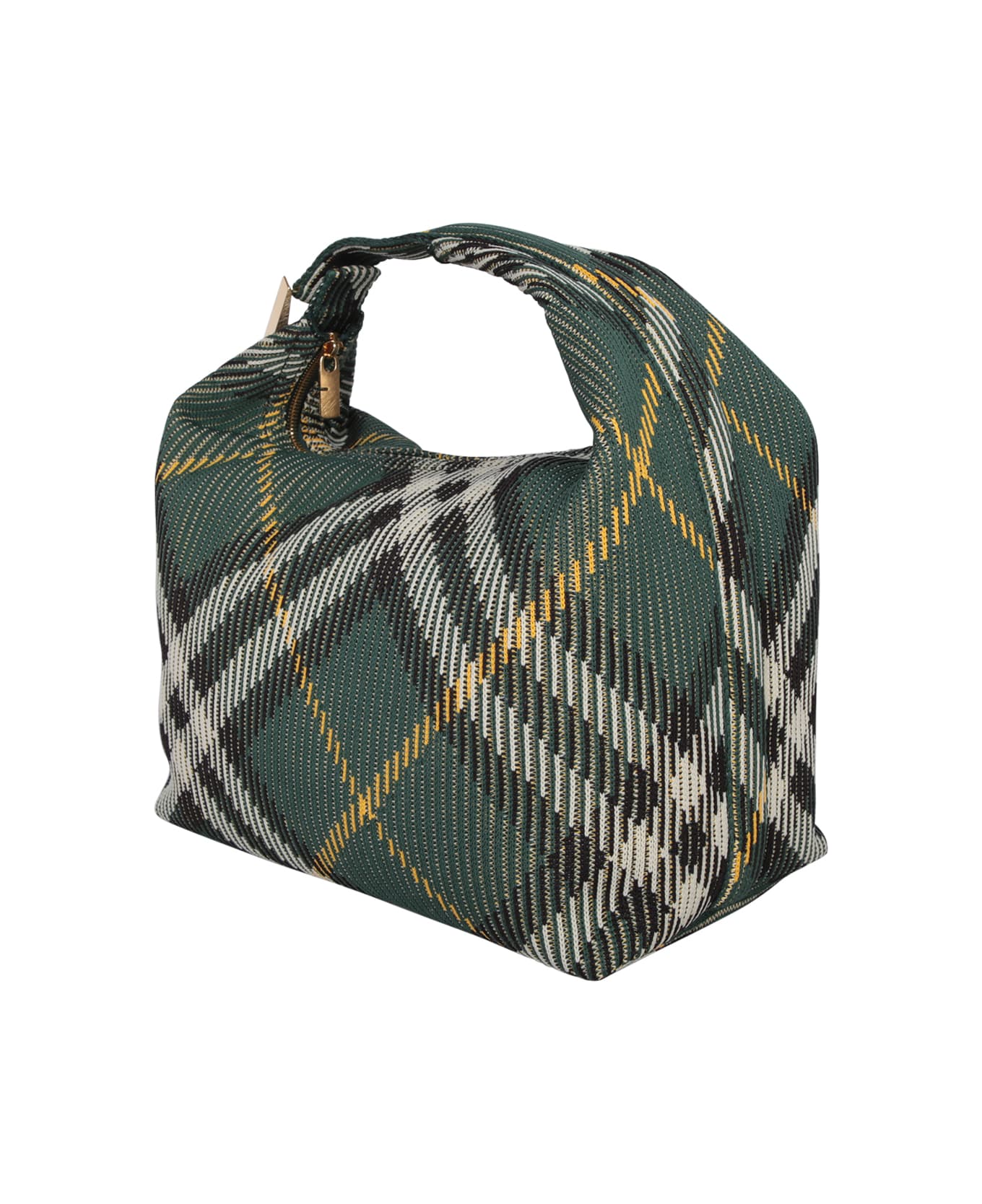 Burberry Medium Peg Check-pattern Tote Bag - Green トートバッグ