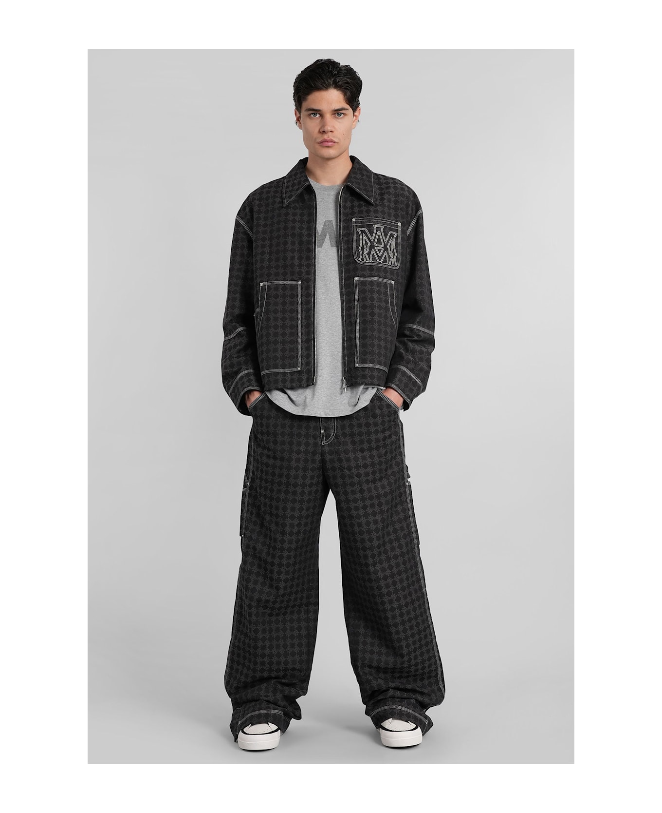 AMIRI Pants In Black Cotton - black