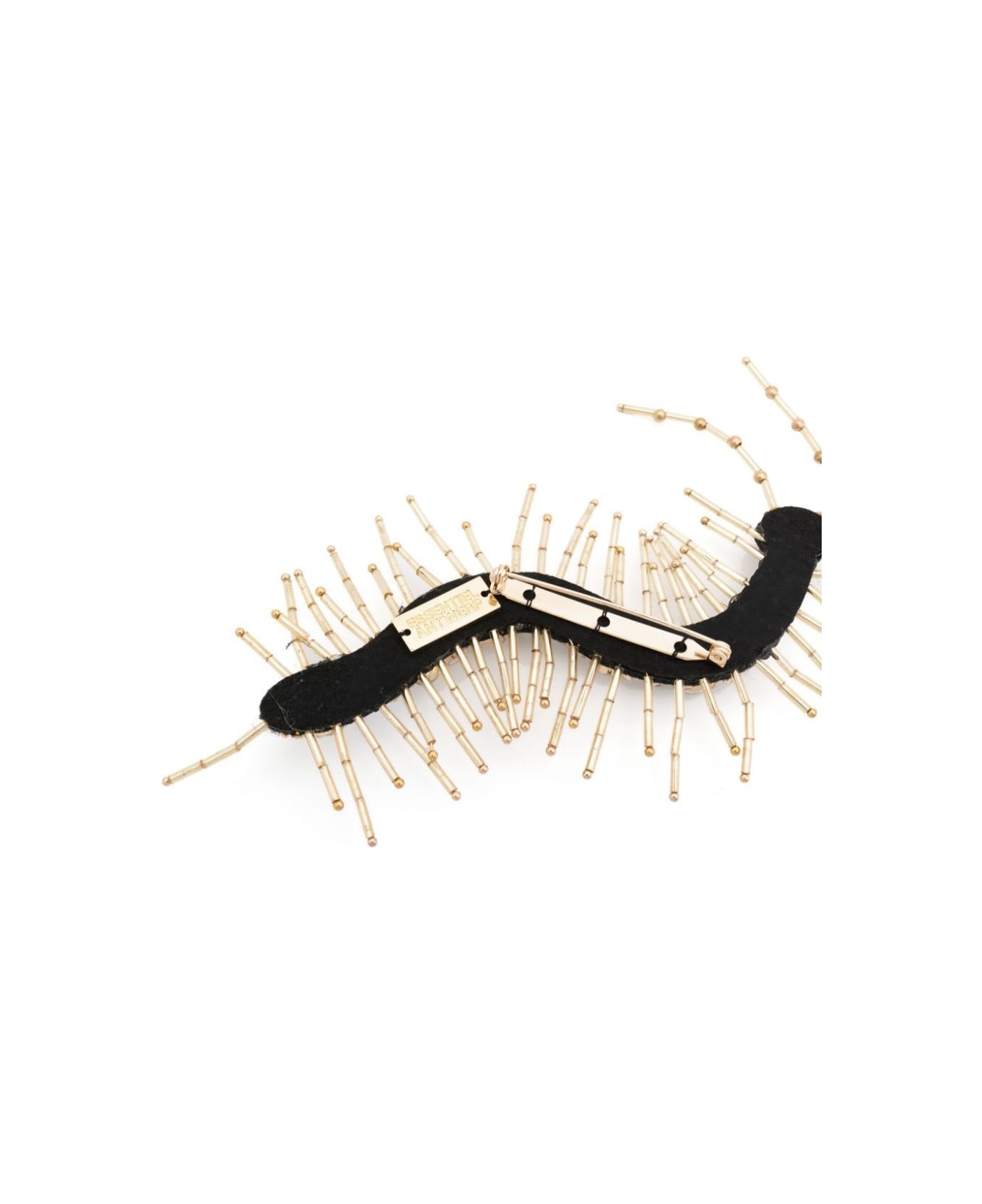 Essentiel Antwerp Gluppi Embroidered Brooch - Gold