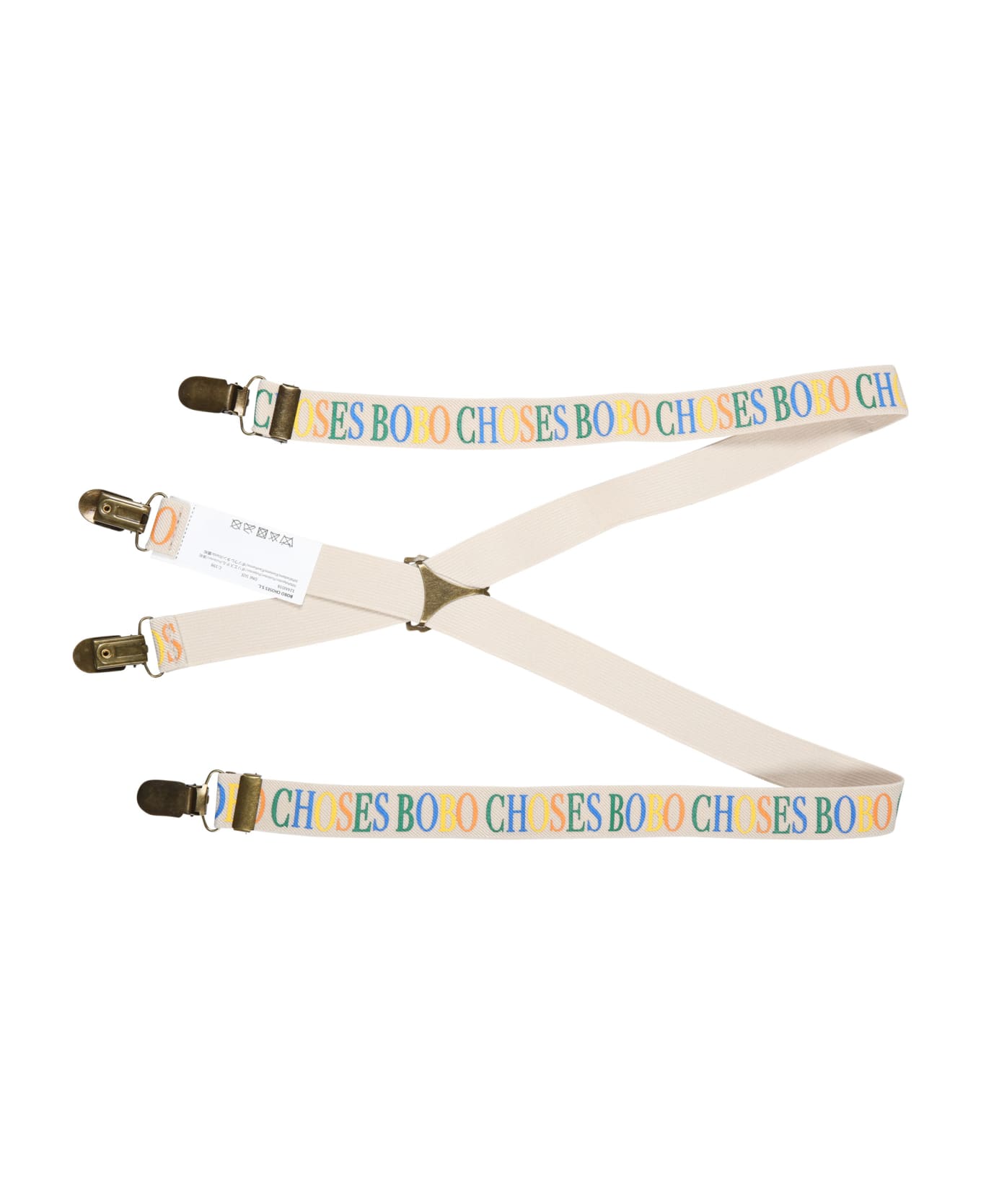 Bobo Choses Ivory Braces For Children With Logo - Ivory アクセサリー＆ギフト