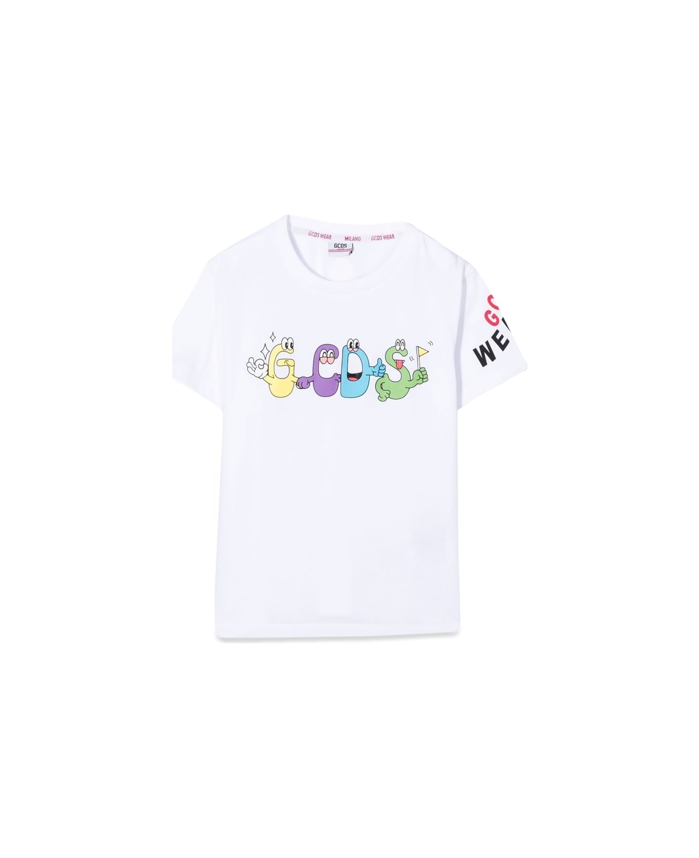 GCDS Mini T-shirt - WHITE