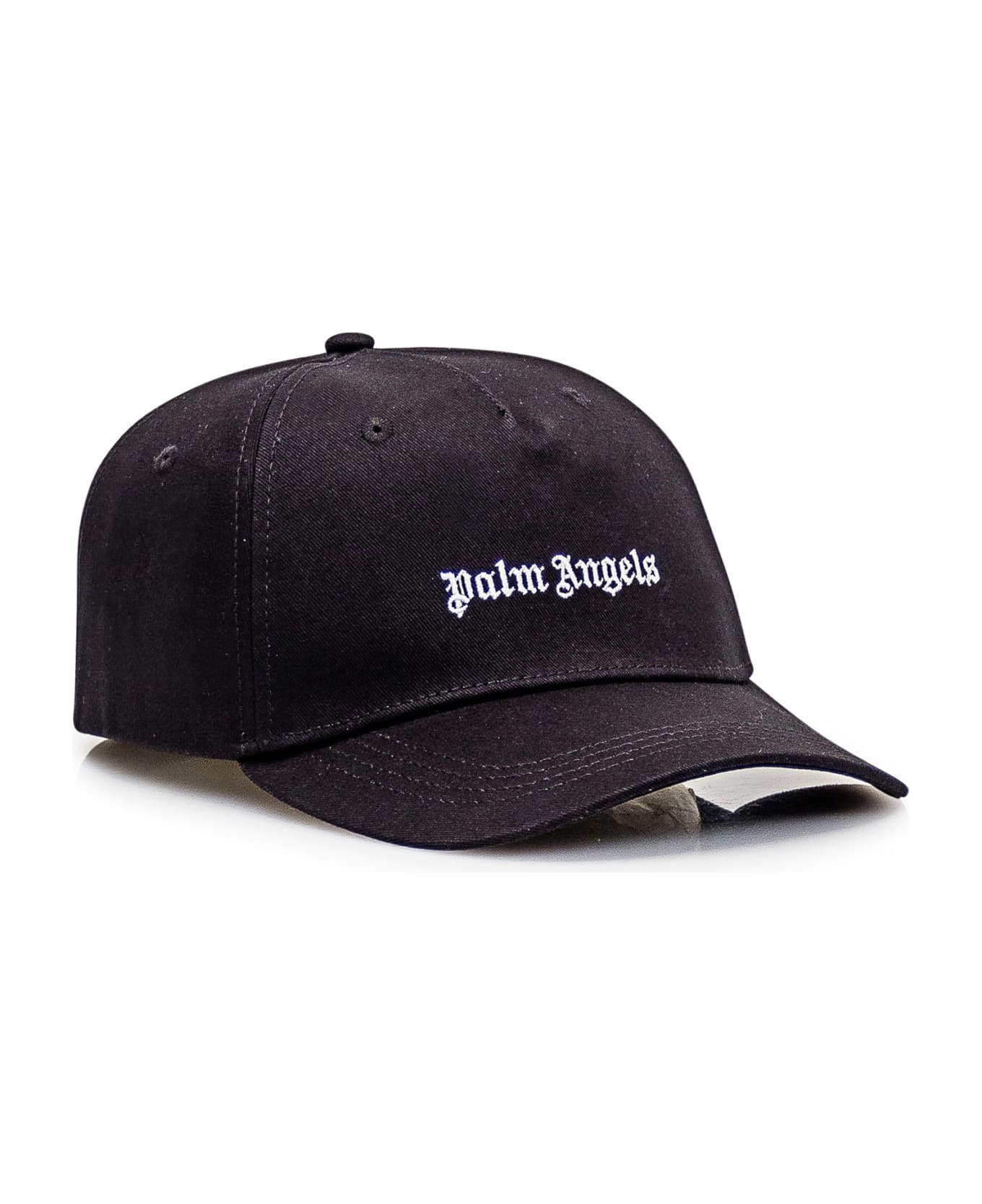 Palm Angels Logo Cap - Black off white